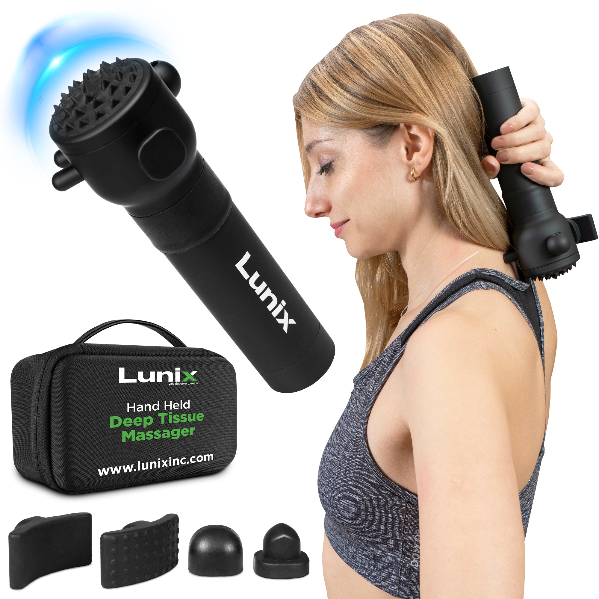 Deep Tissue Percussion Massager - Handheld Muscle Massager