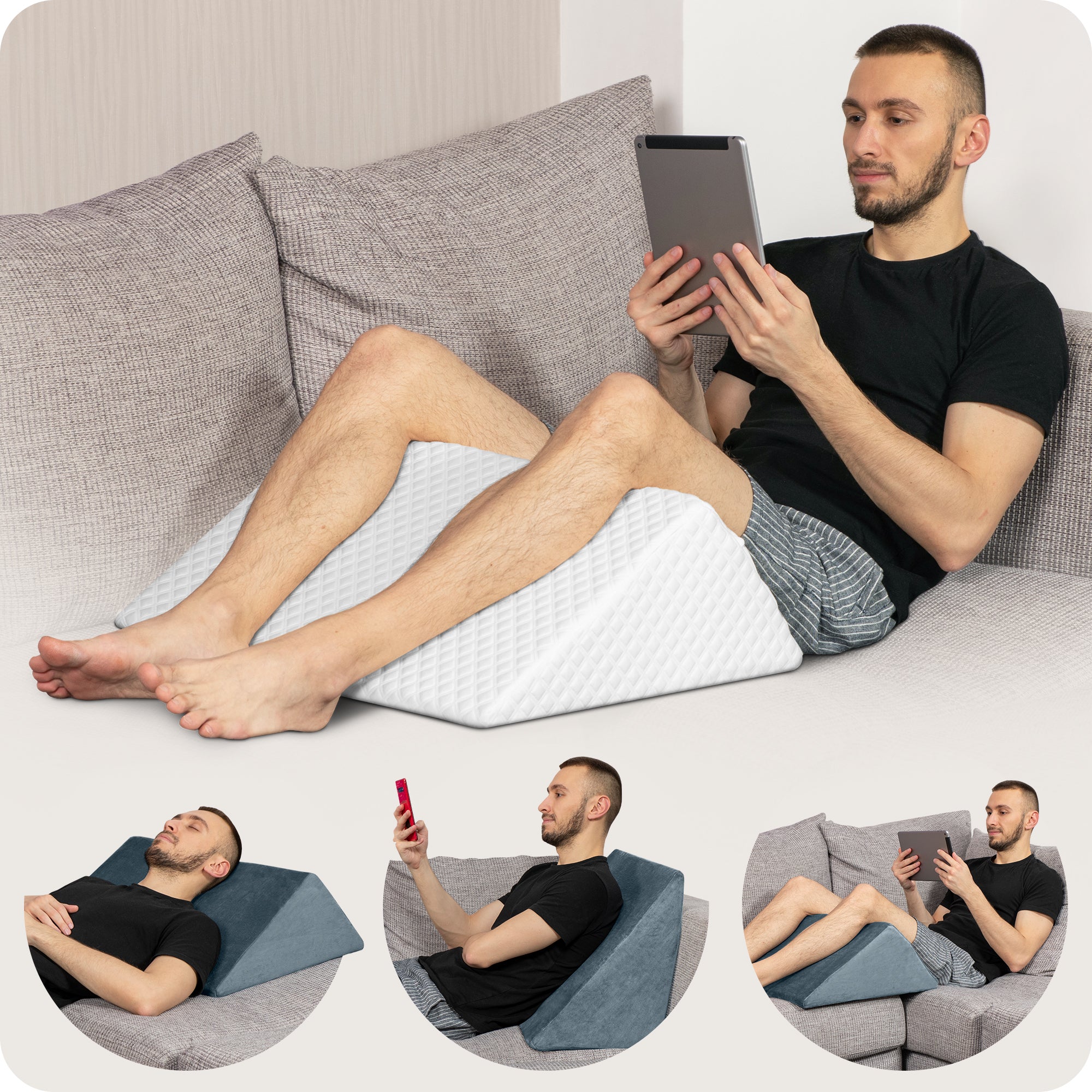 LX14 1pc Wedge Knee Pillow