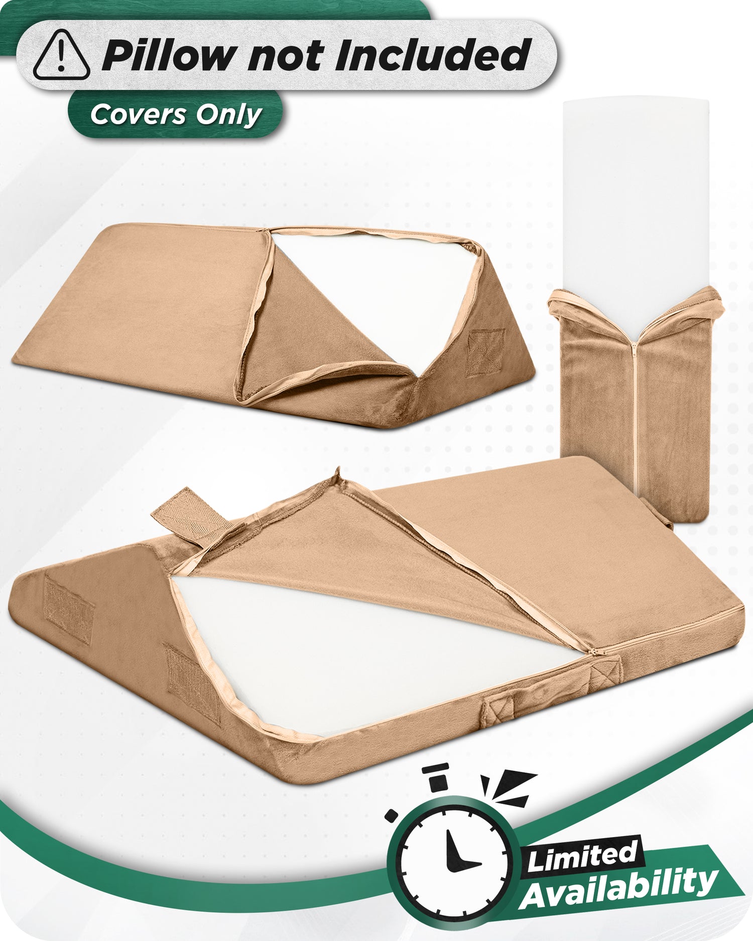 Cover Set Only for LX6, Brown Plush, Pillows and Foam not Included