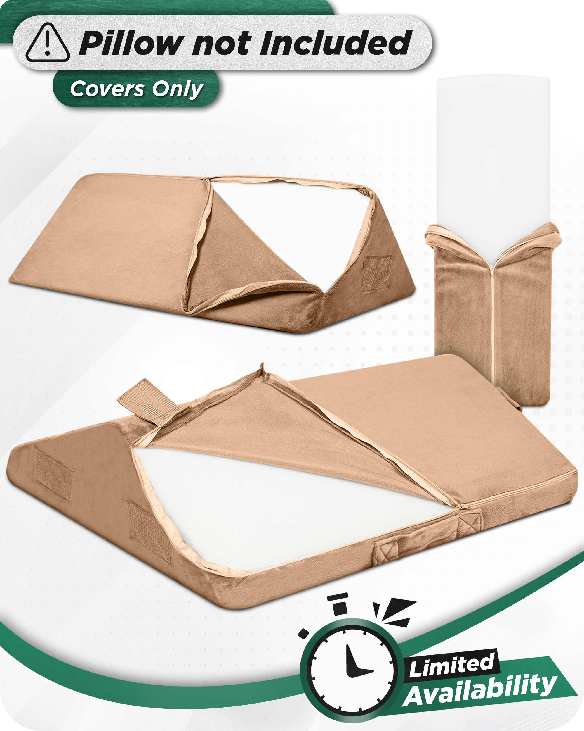 Cover Set Only for LX6, Brown Plush, Pillows and Foam not Included