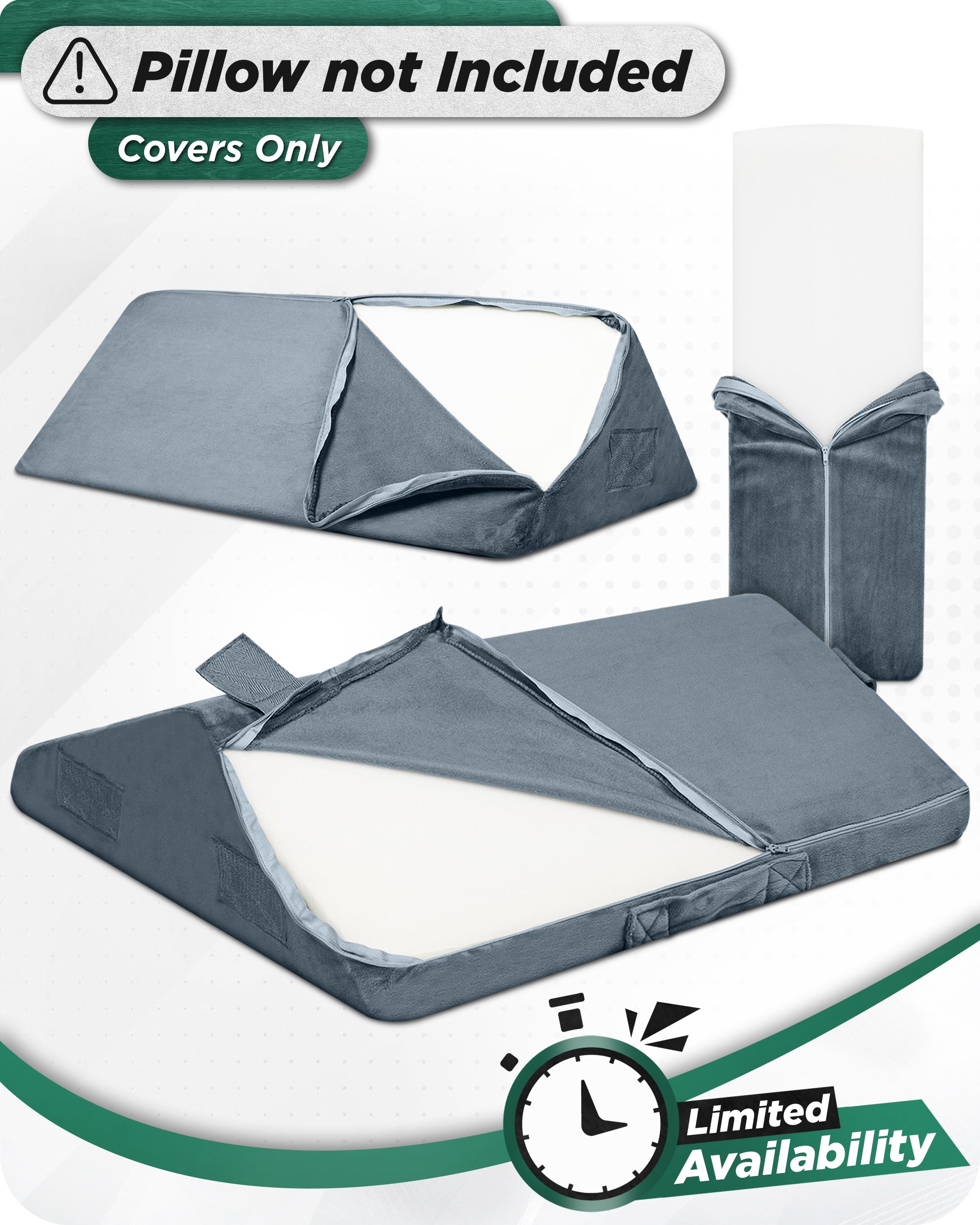 Cover Set Only for LX6, Navy Plush, Pillows and Foam not Included