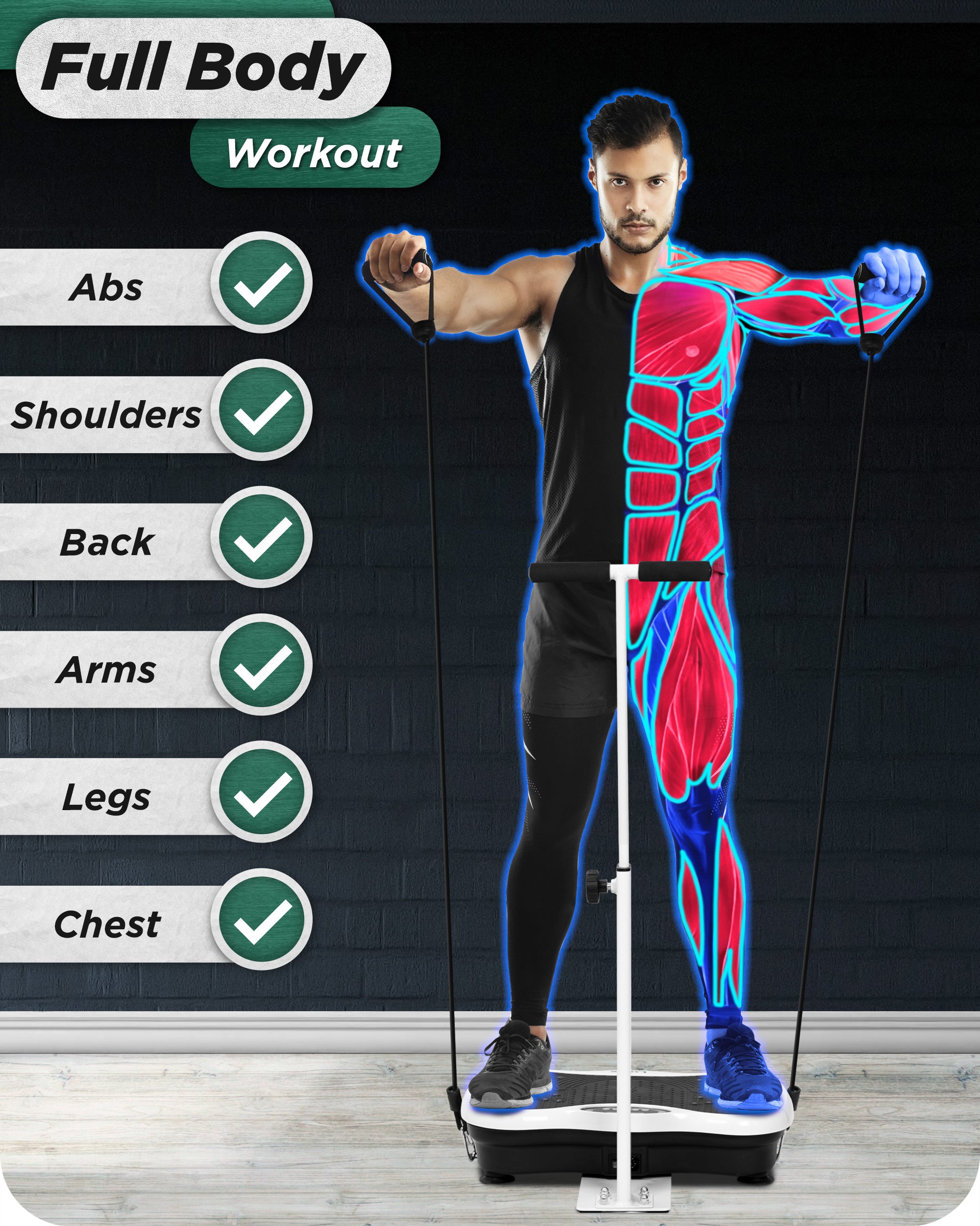 LX18 Vibration Plate, Pearl White