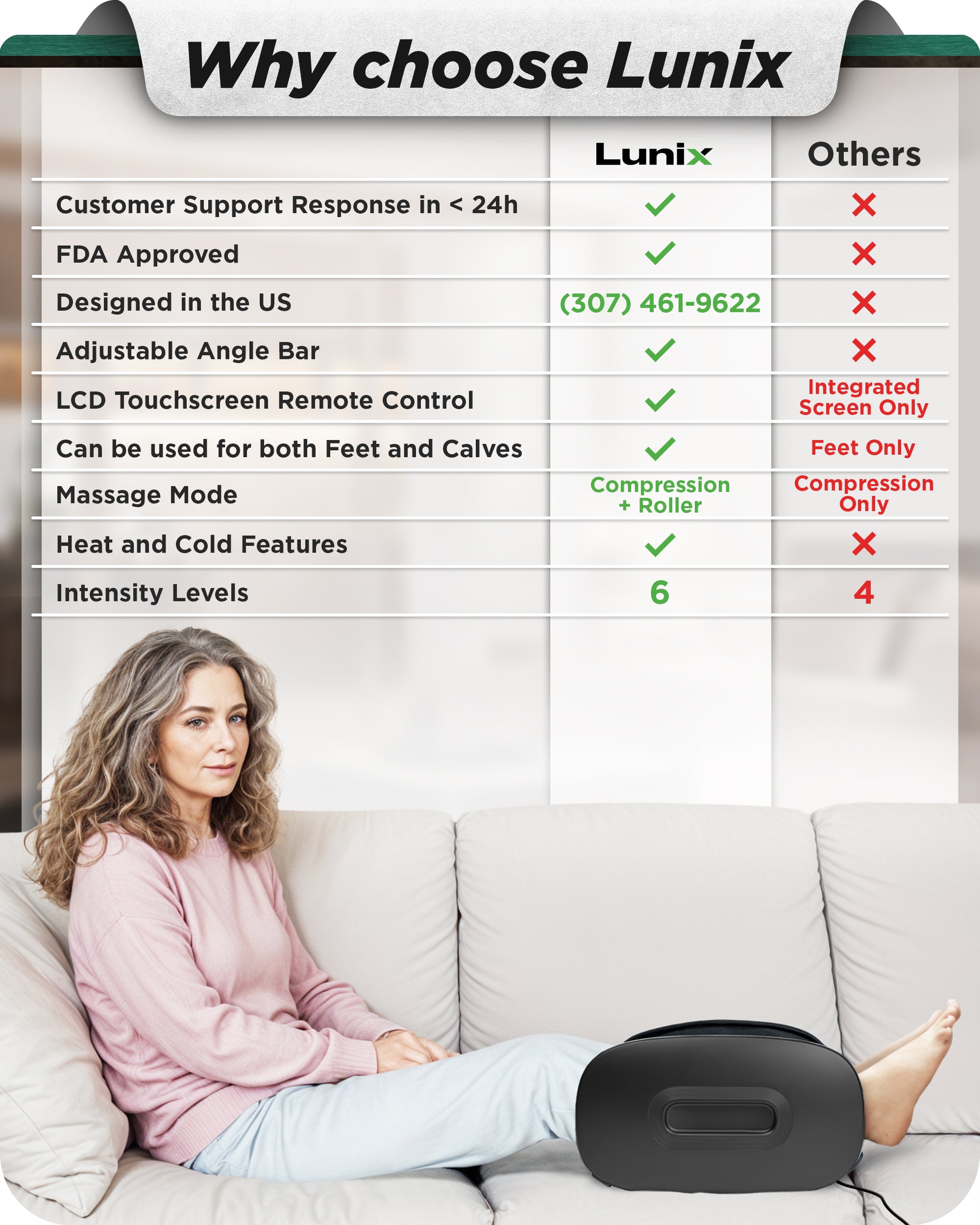 Black Foot Calf Massager
