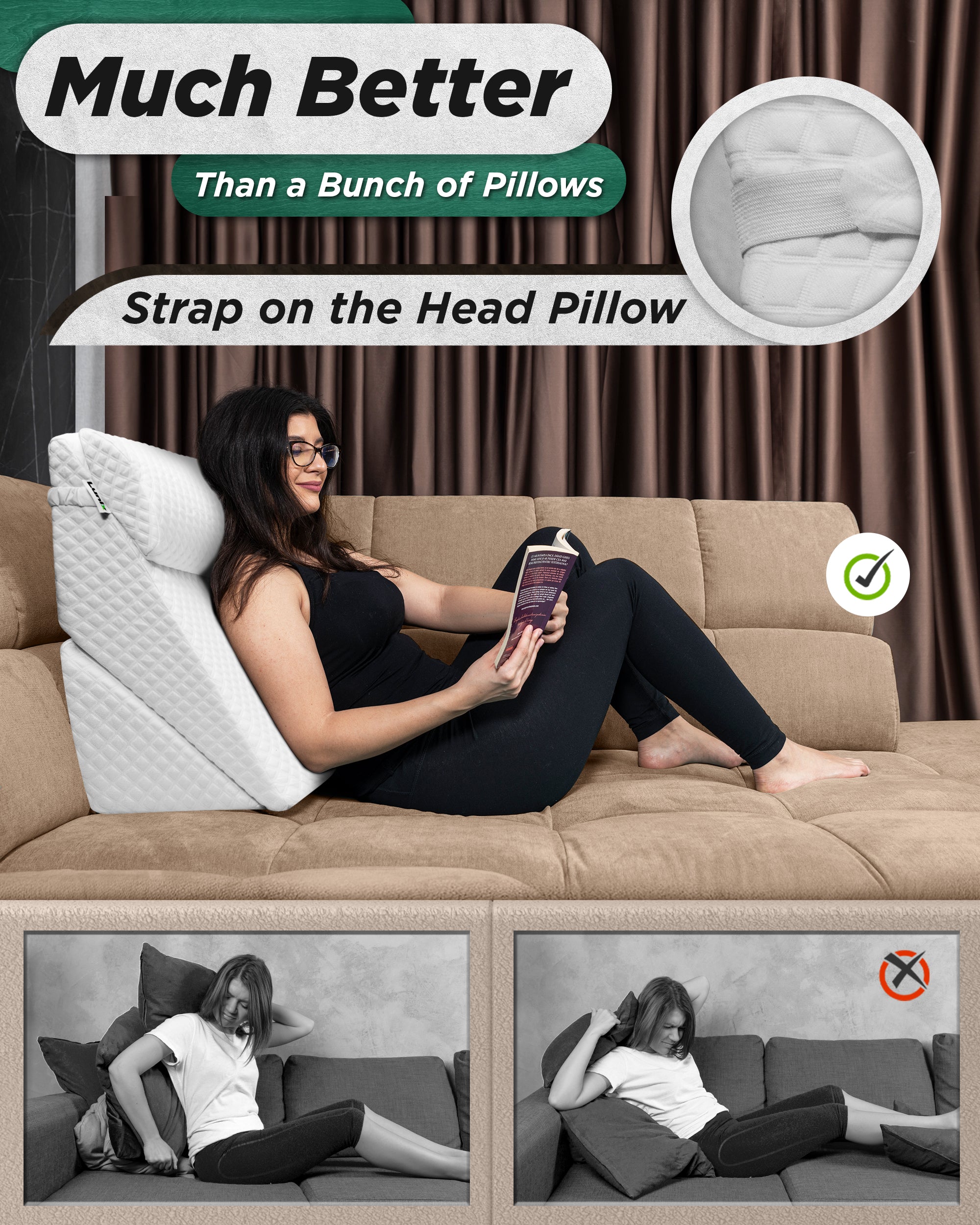 Back And Leg Support Pillow