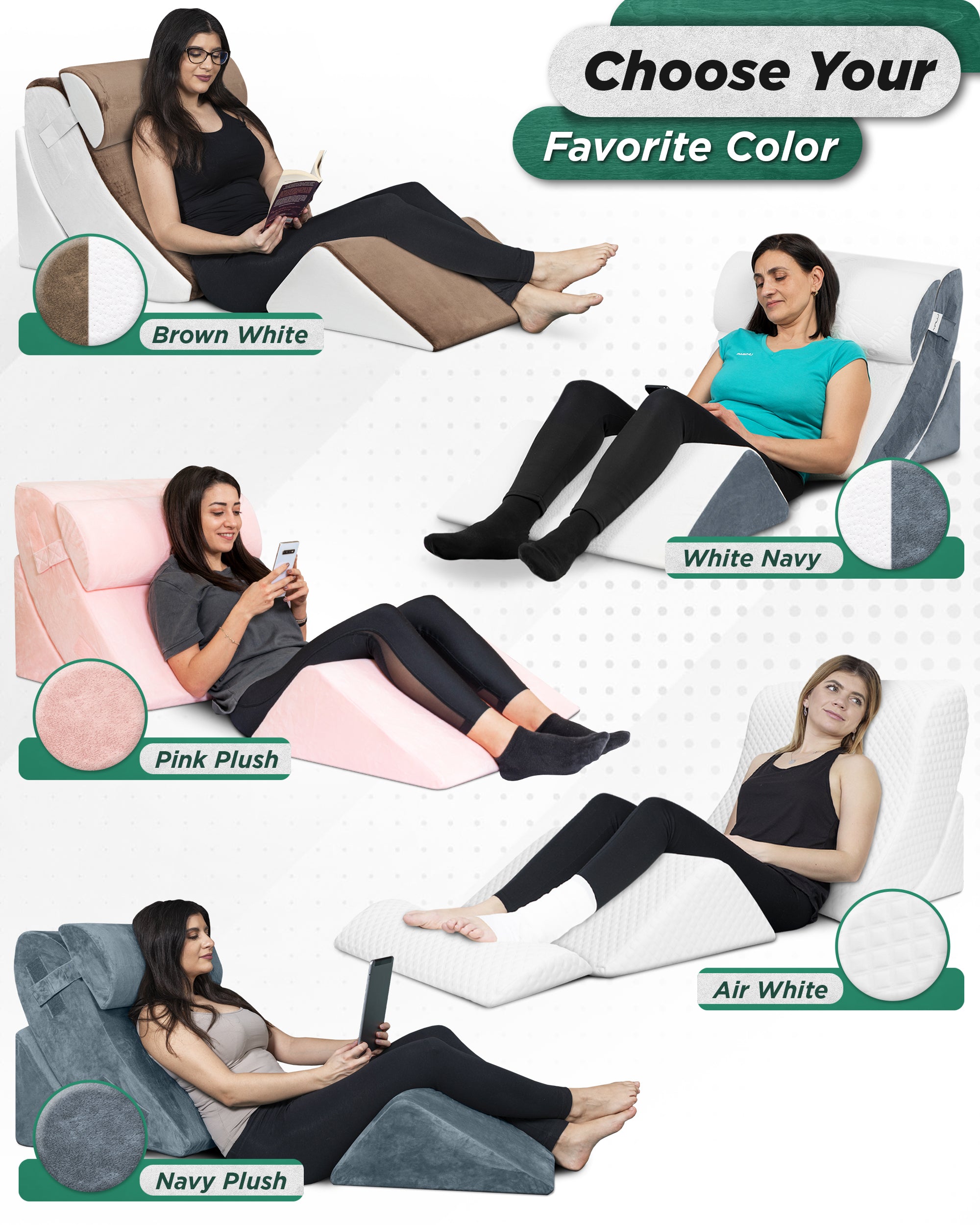 Cover Set Only for LX5, Navy Plush, Pillows and Foam not Included