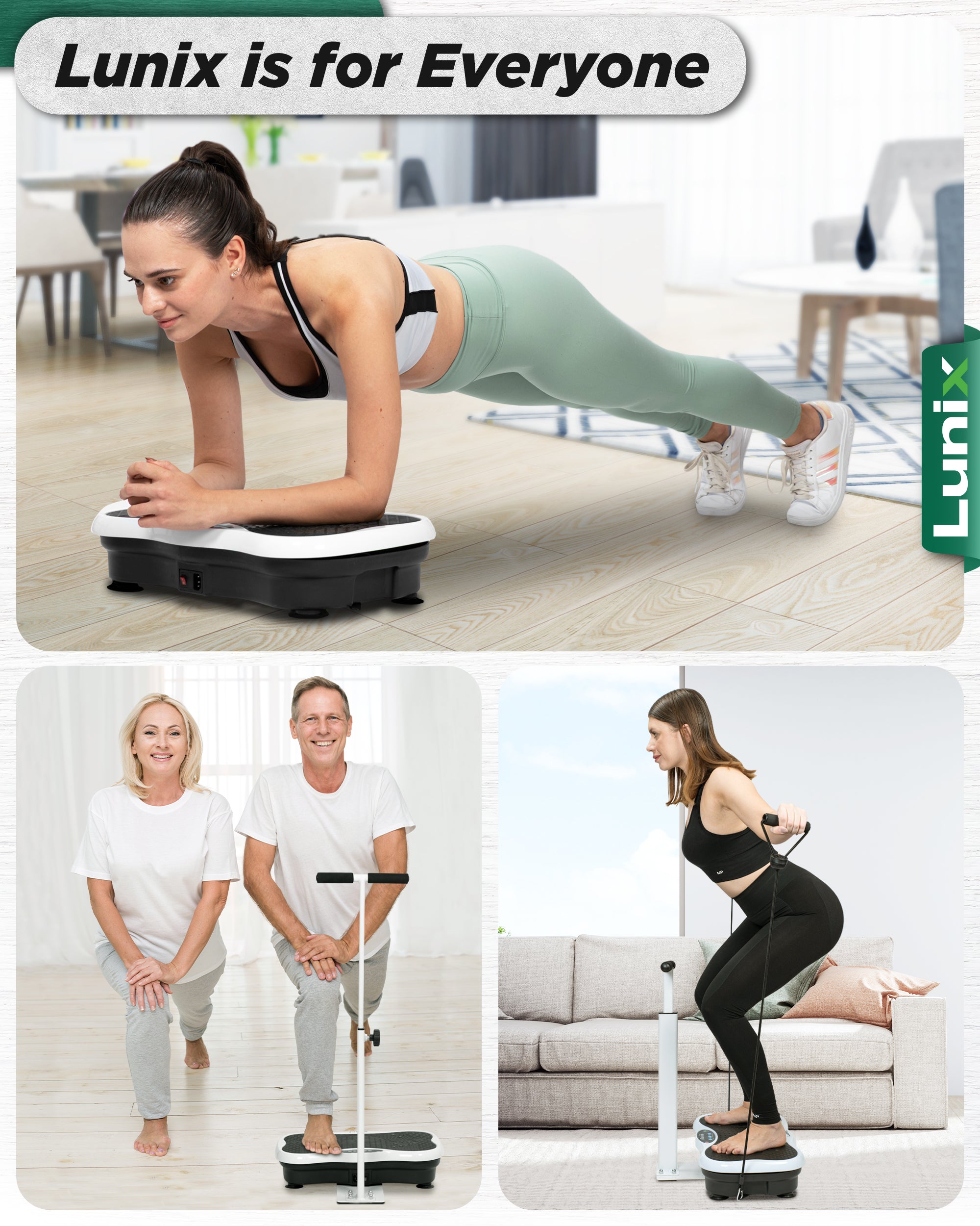 LX18 Vibration Plate, Pearl White