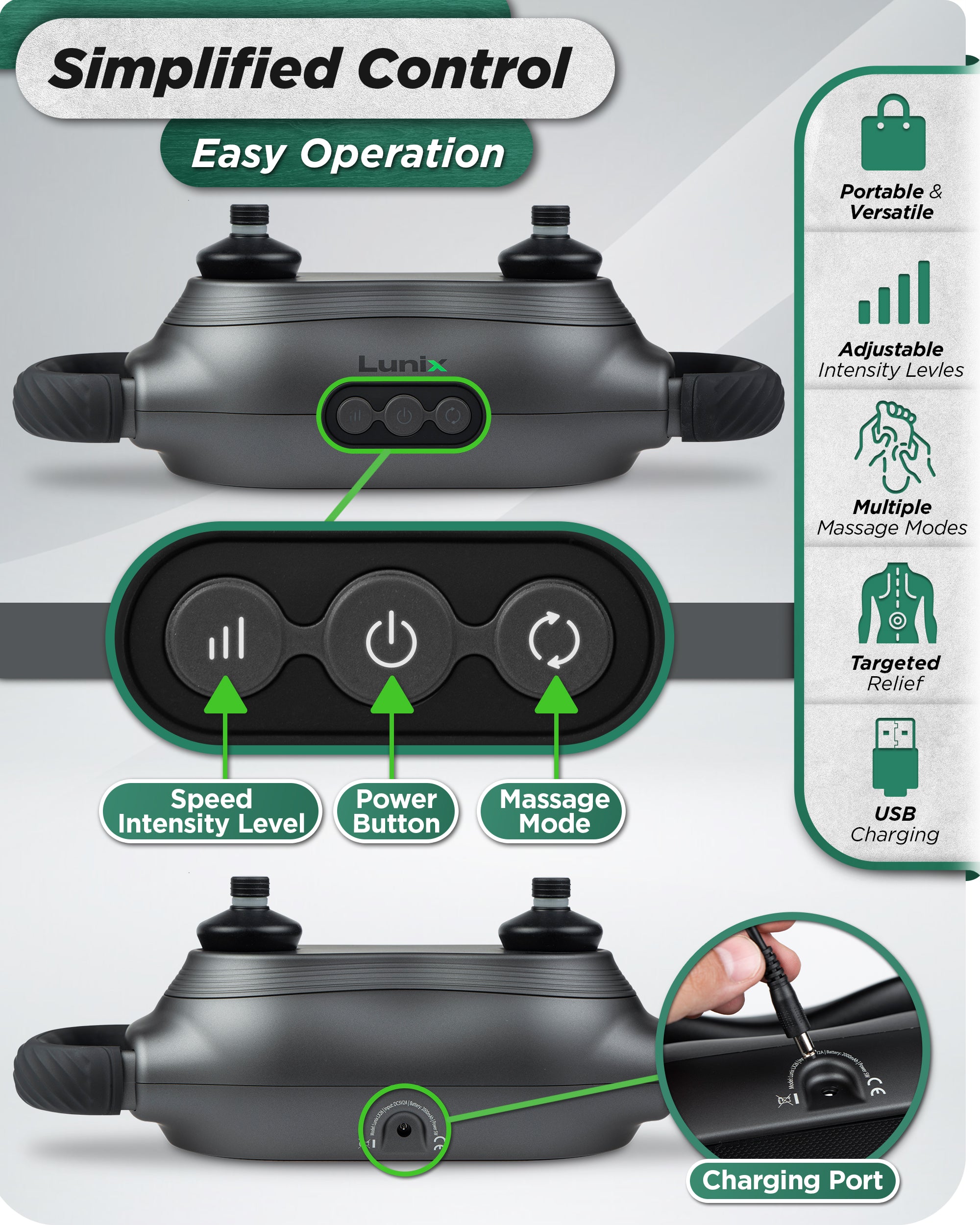 Adjustable Speed Muscle Massager