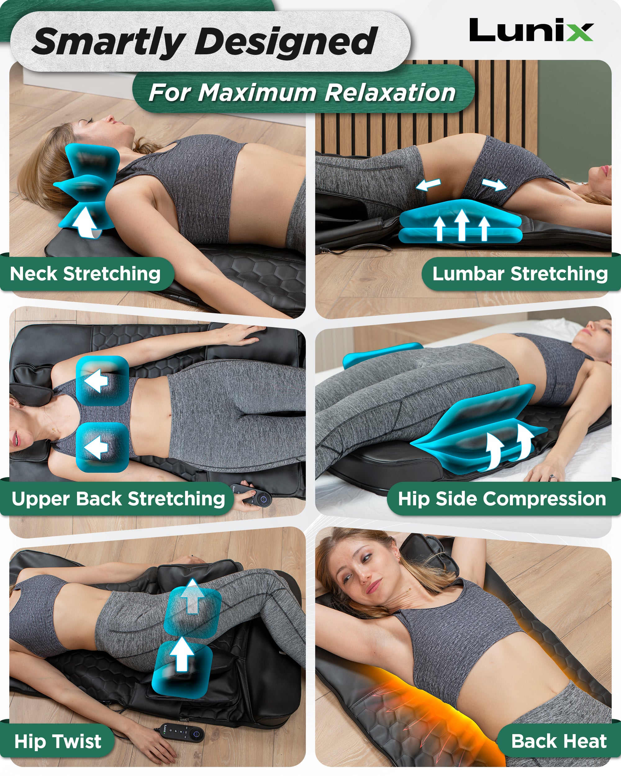 Back And Leg Massager Mat
