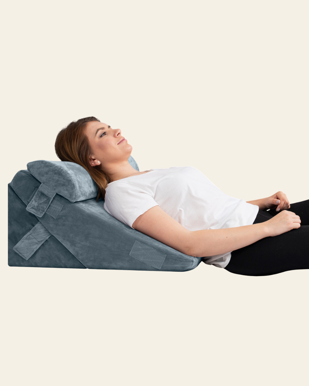 LX6 3-Piece Compact Support for Reading, Rest & Leg Elevation, Wedge P