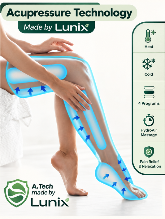 LX10 Full Leg Compression Massager, Forest Green