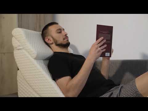 LX13 6pcs Orthopedic Bed Wedge Pillow System, with Hot Cold Pack Navy