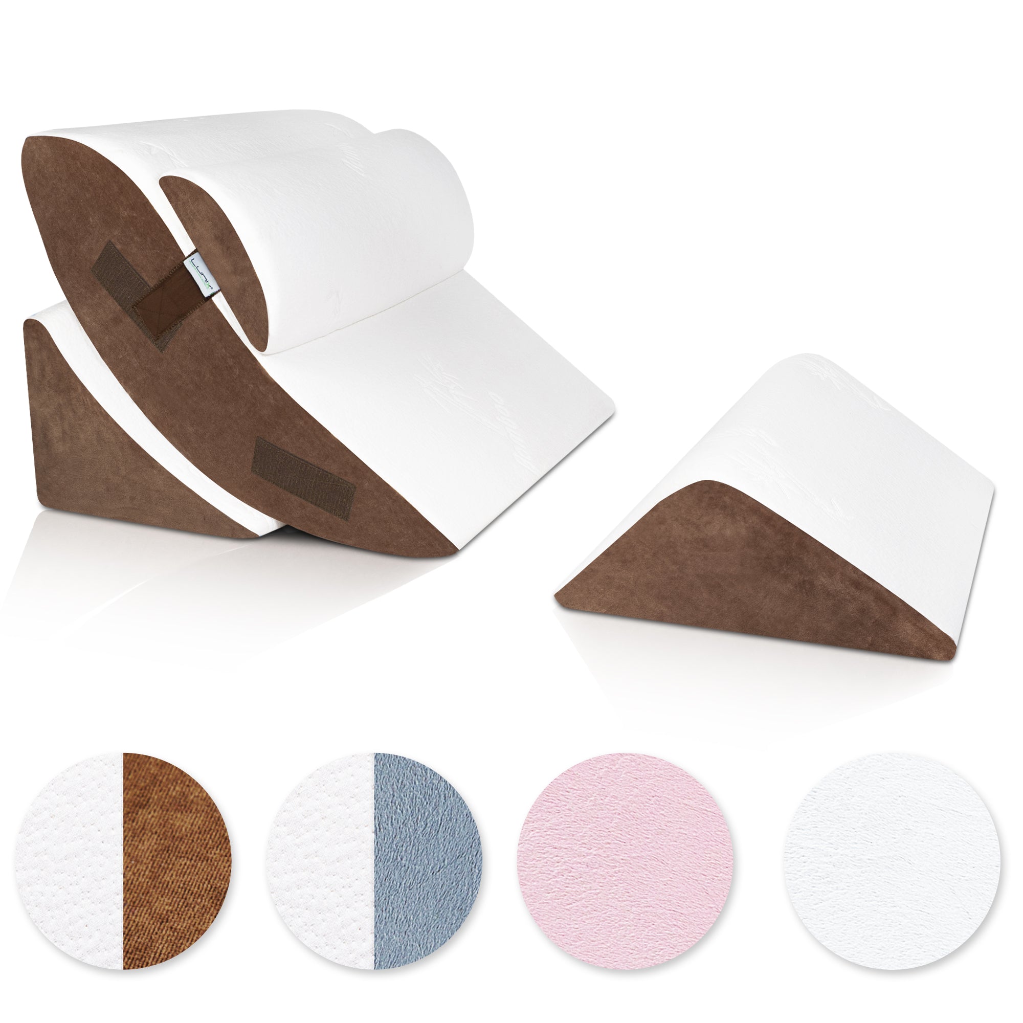 Cover Set Only for LX5, White Bamboo and Brown Plush Side, Pillows and Foam not Included