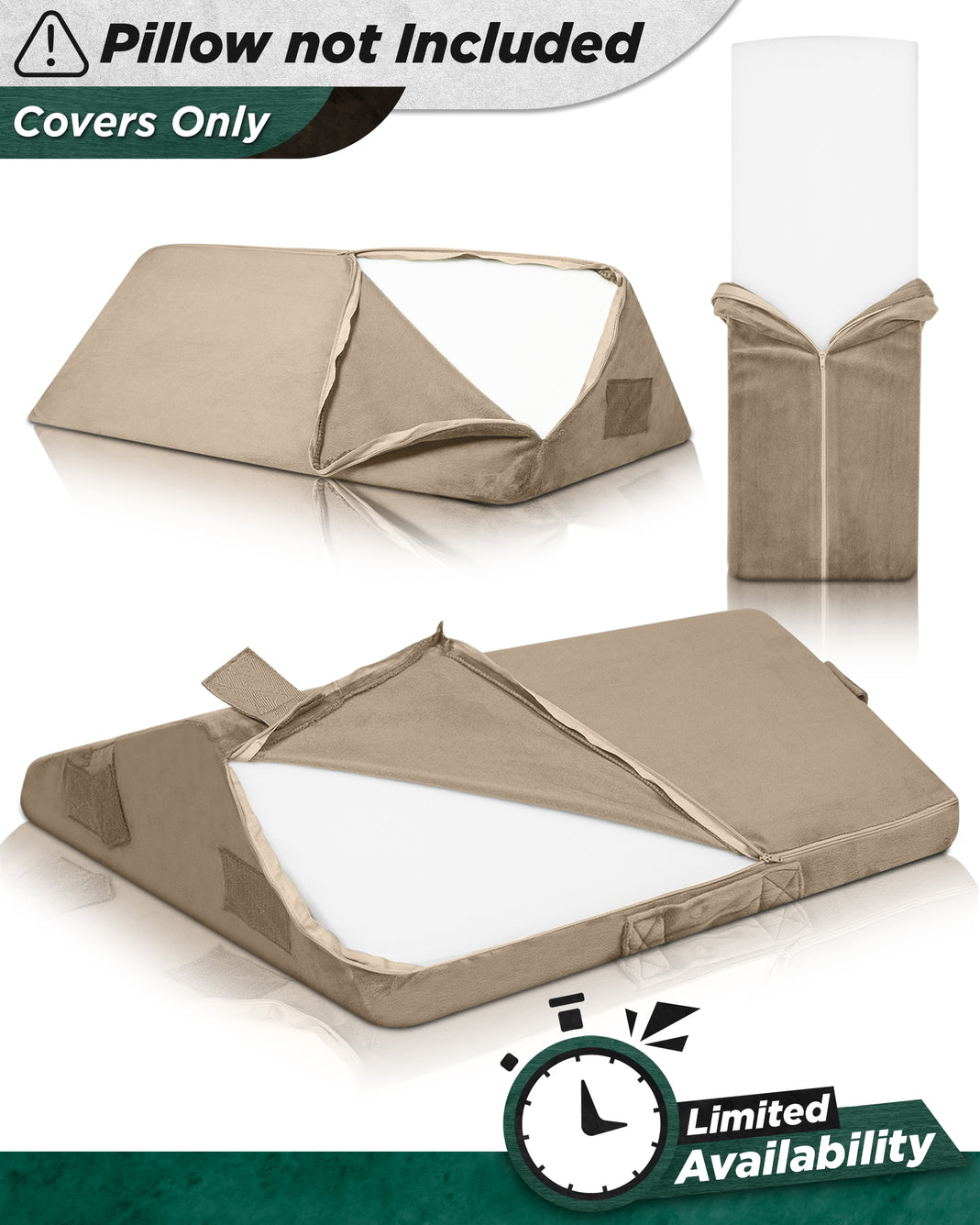 Cover Set Only for LX6, Brown Plush, Pillows and Foam not Included