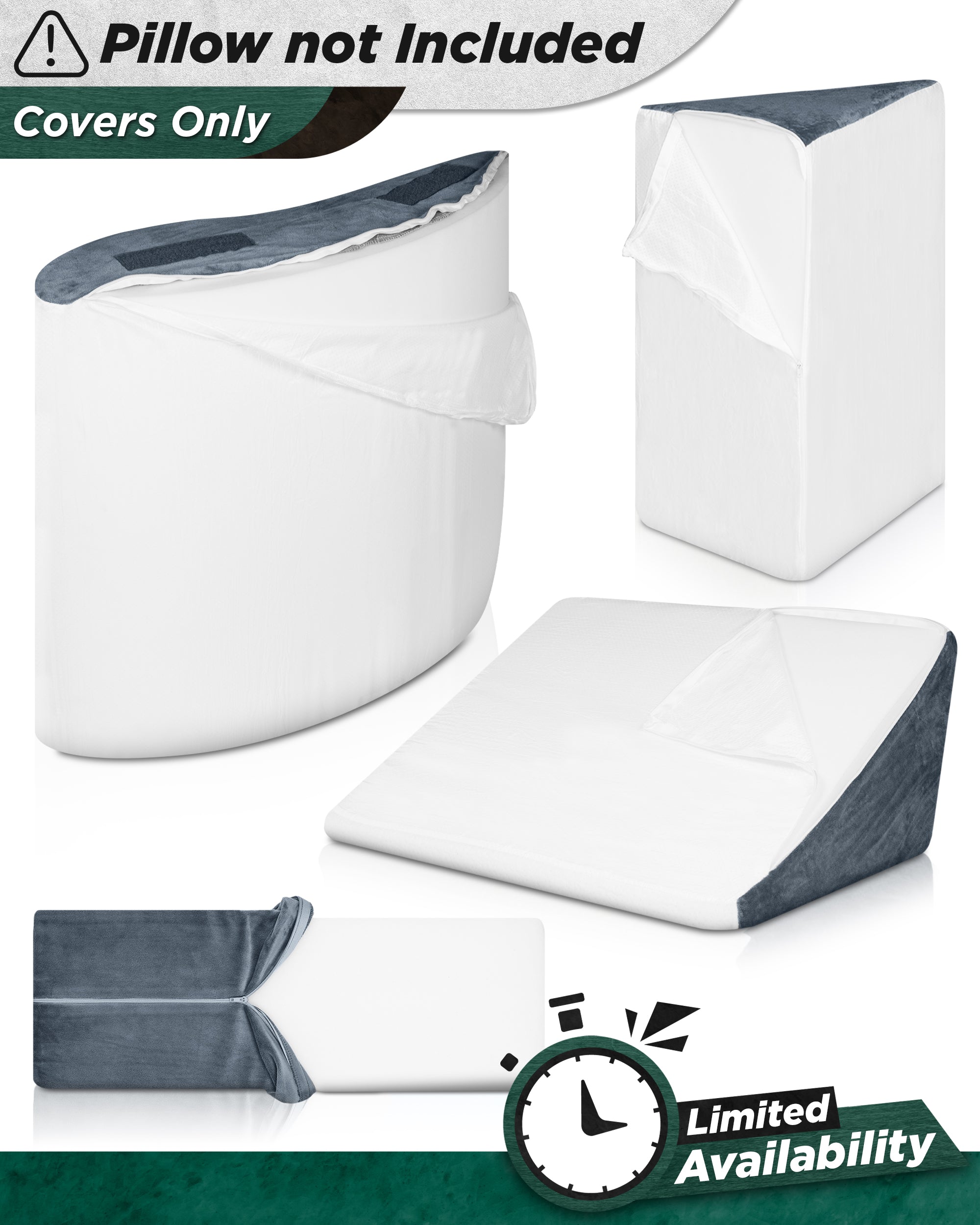 Cover Set Only for LX5, White Bamboo and Navy Plush Side, Pillows and Foam not Included