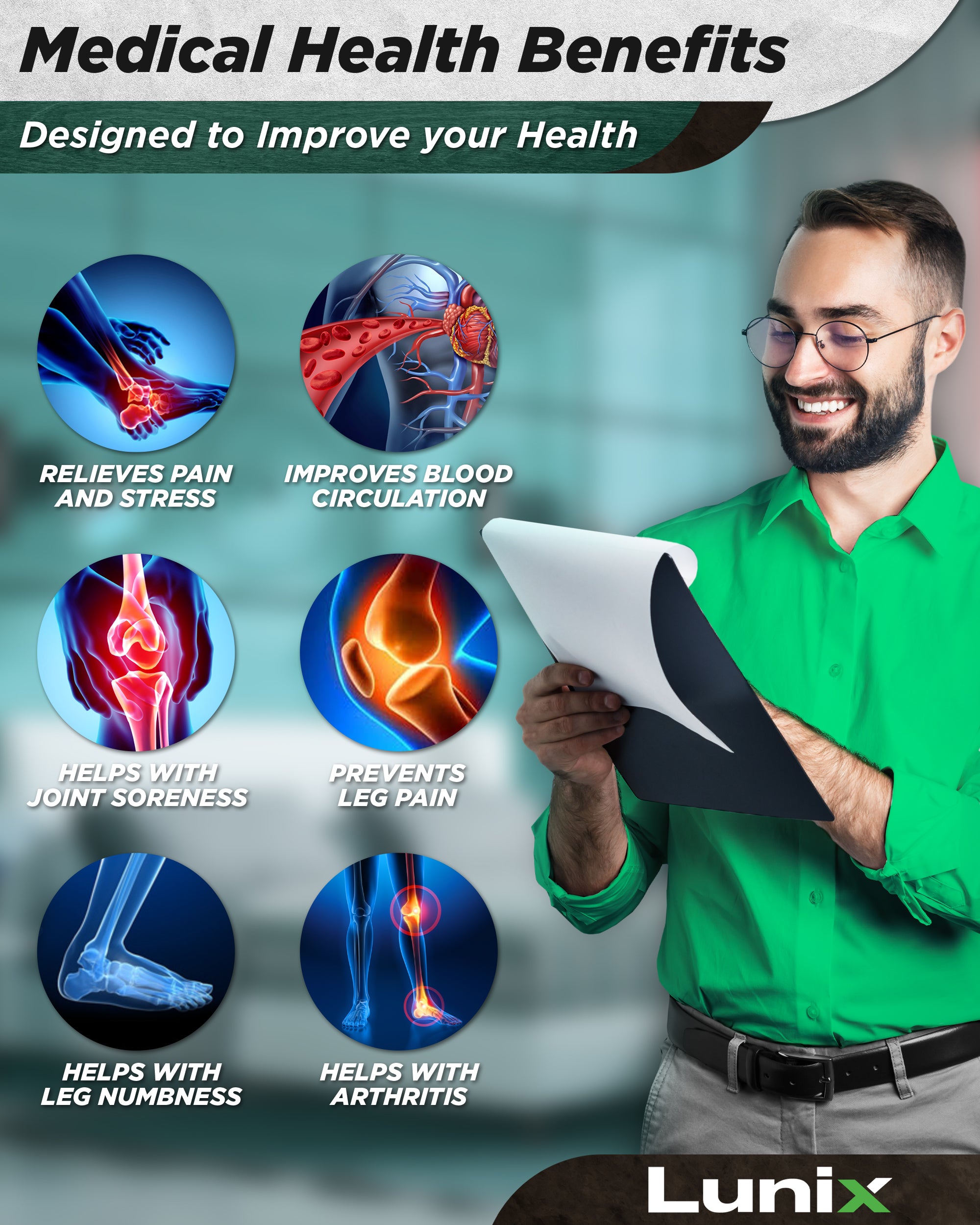 LX1 Foot and Calf Compression Massager, Charcoal Black