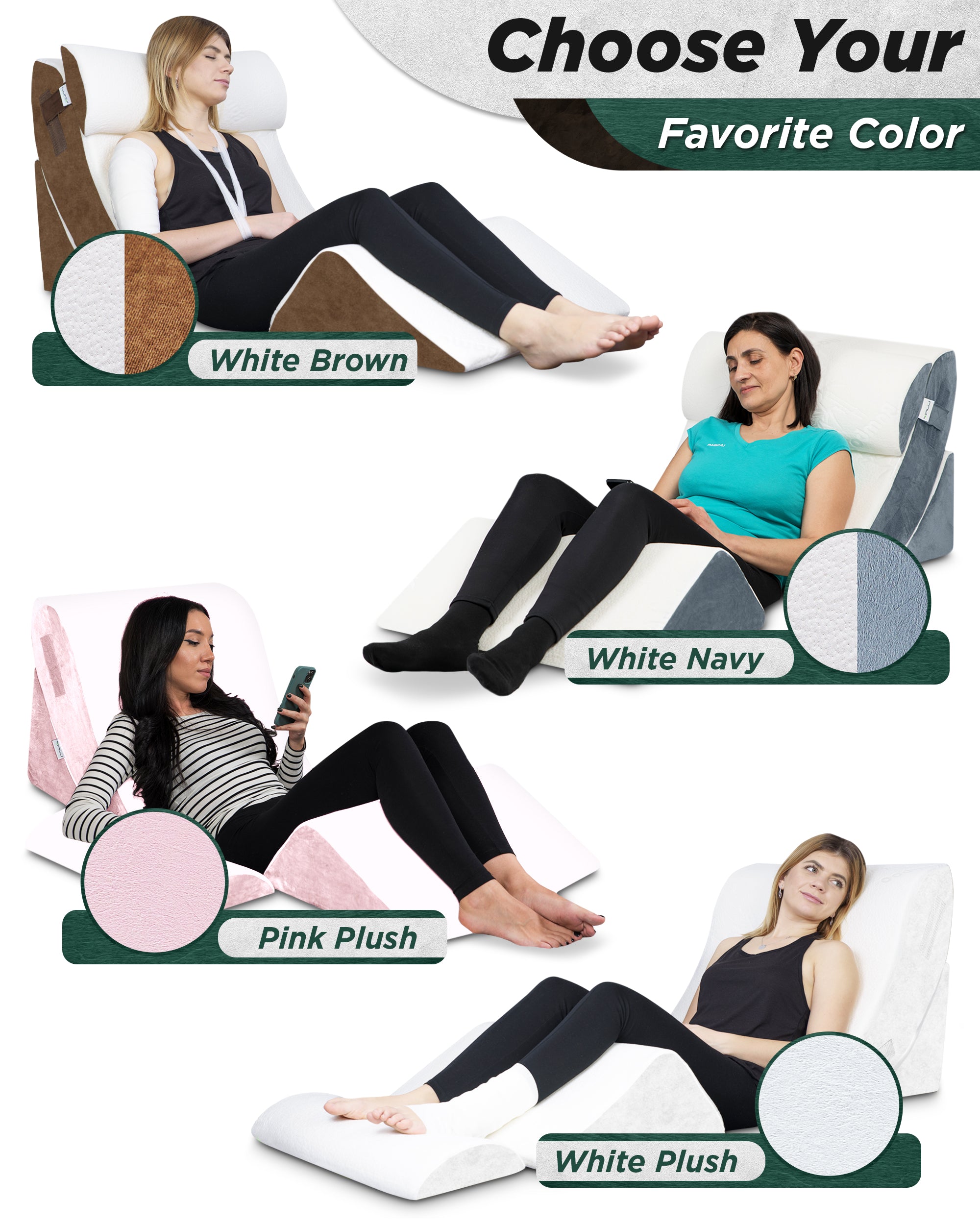 Cover Set Only for LX5, White Bamboo and Brown Plush Side, Pillows and Foam not Included