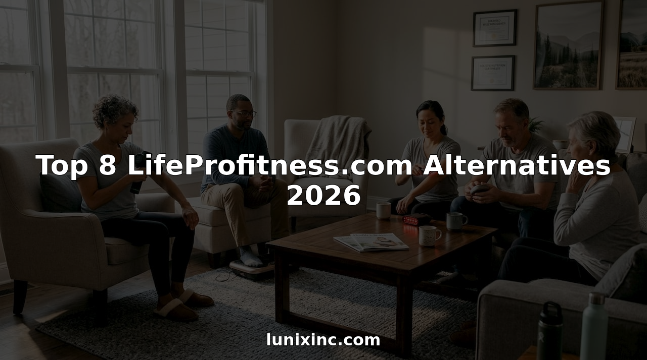 Mature adults trying various home wellness products