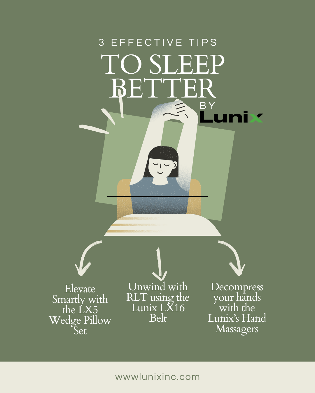 Sleep Better Tonight: 3 Easy Ways to Improve Your Sleep with Lunix Products