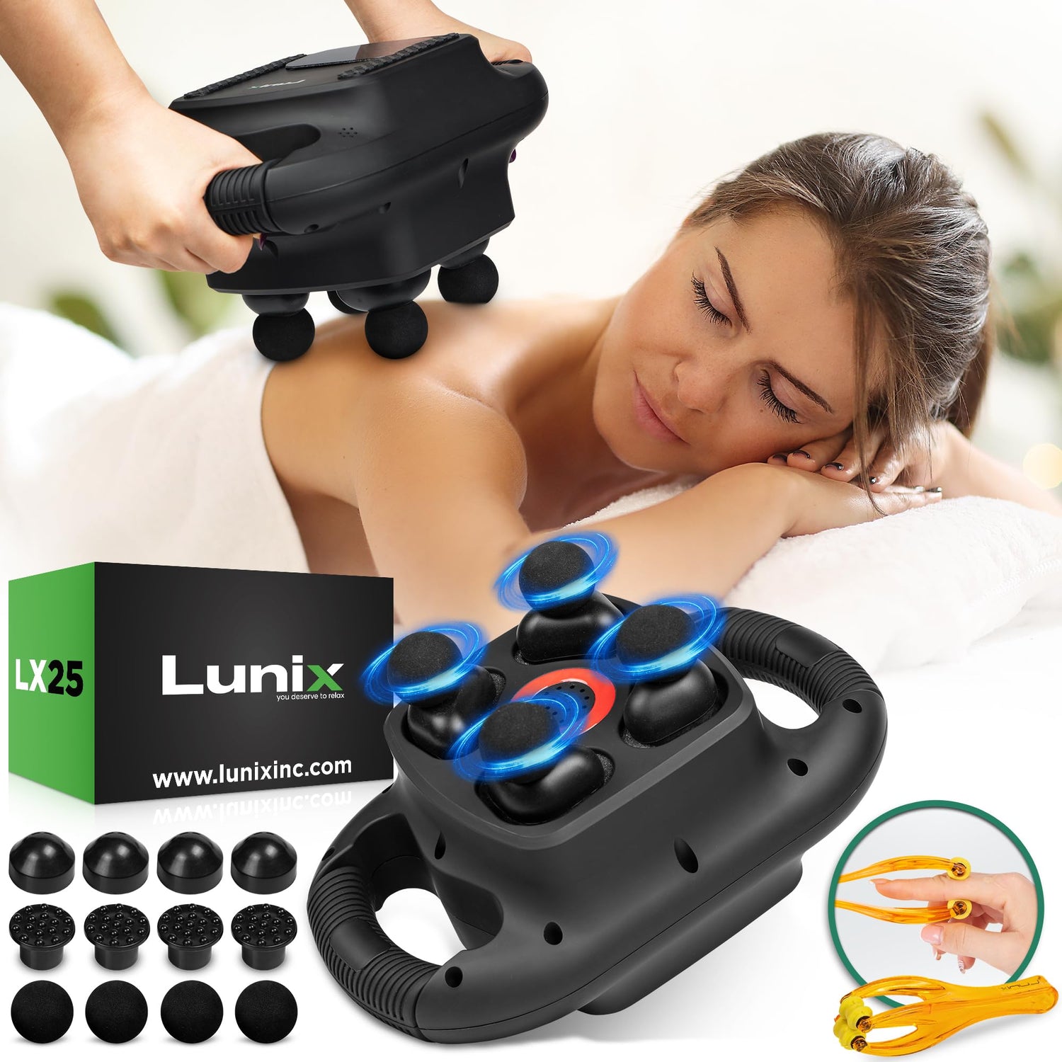 LX25 4-Head Professional Massage Deep Tissue Massager