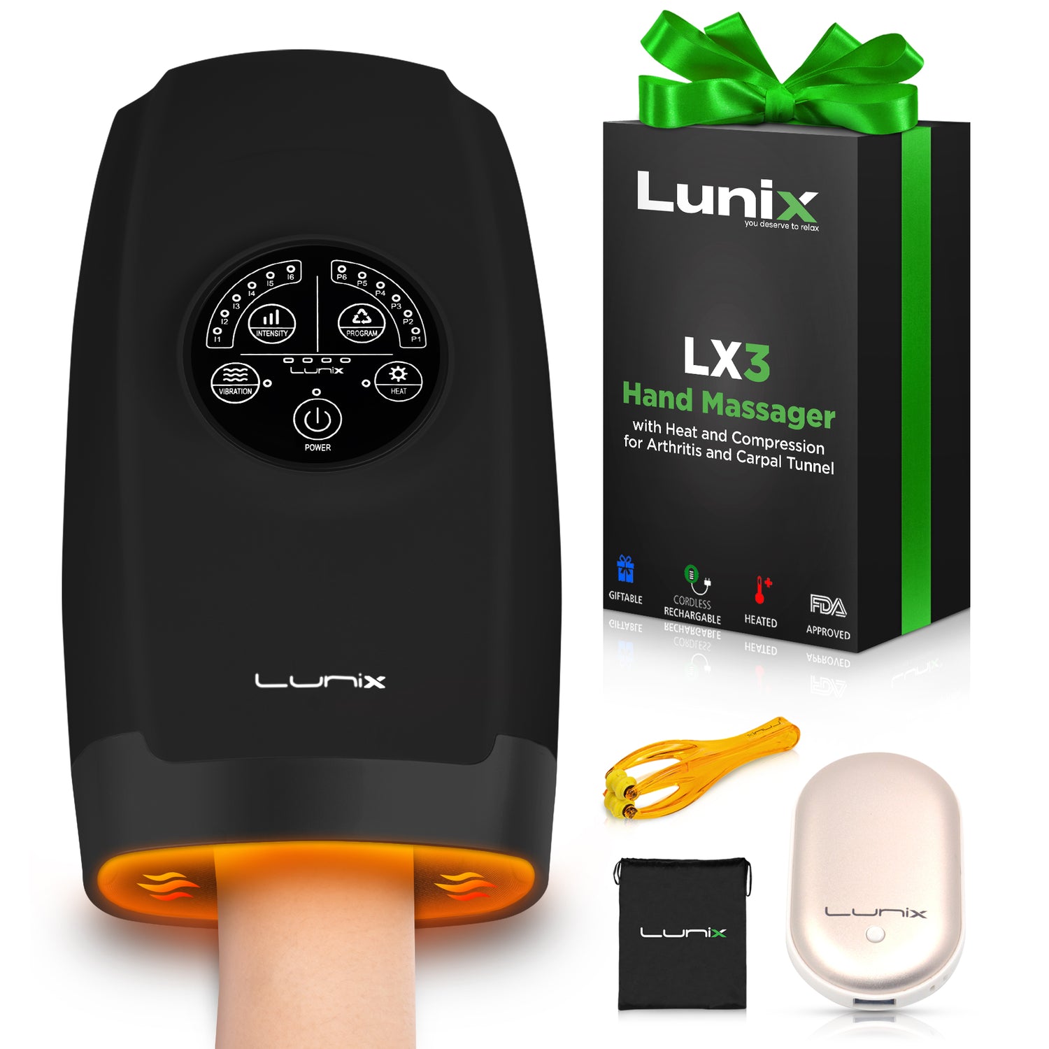 LX3 Carpal Tunnel & Wrist Pain Relief Device, Heated Air Compression H Lunix LX3 Carpal Tunnel & Wrist Pain Relief Device, Heated Air Compression H Lunix