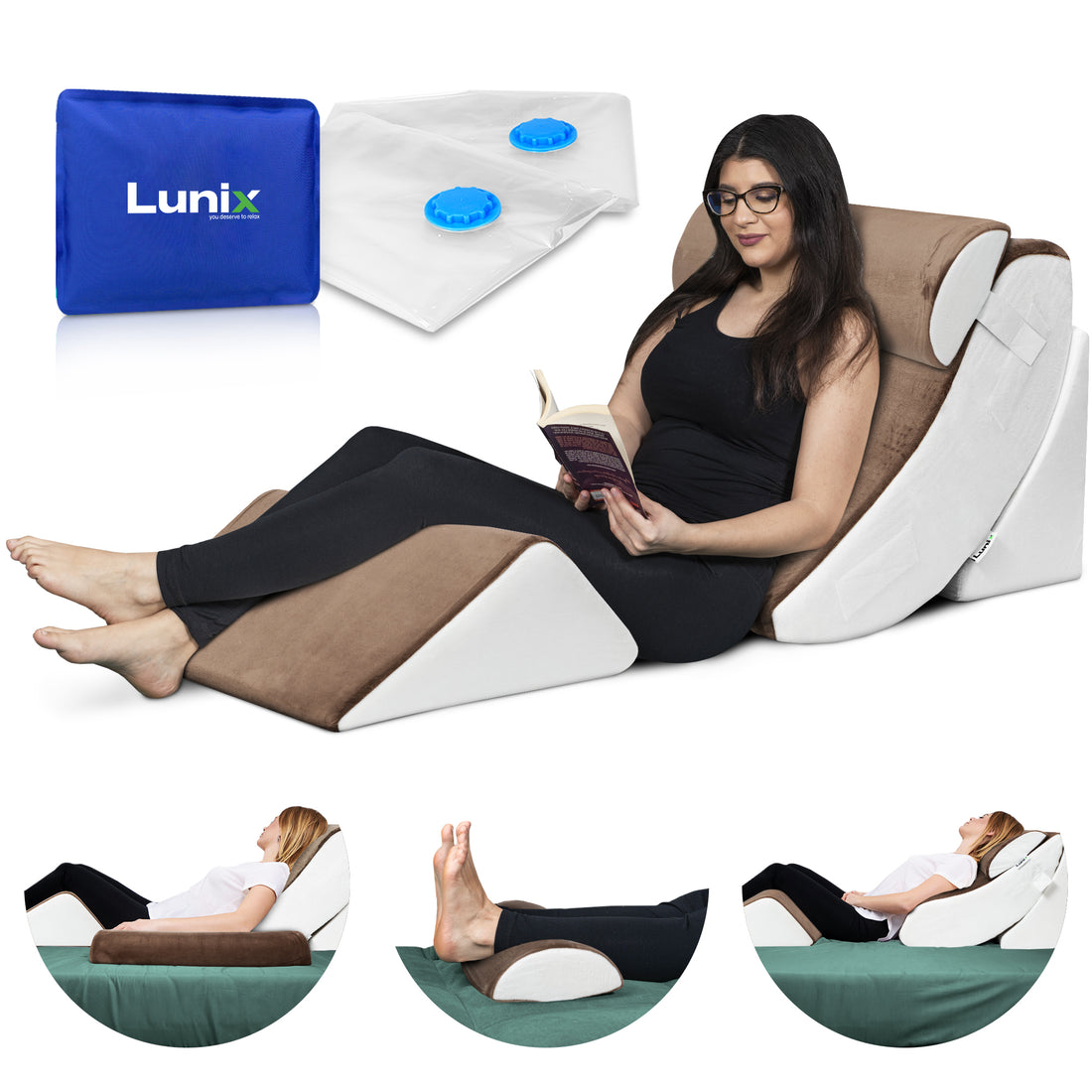 4pcs Wedge Pillow System