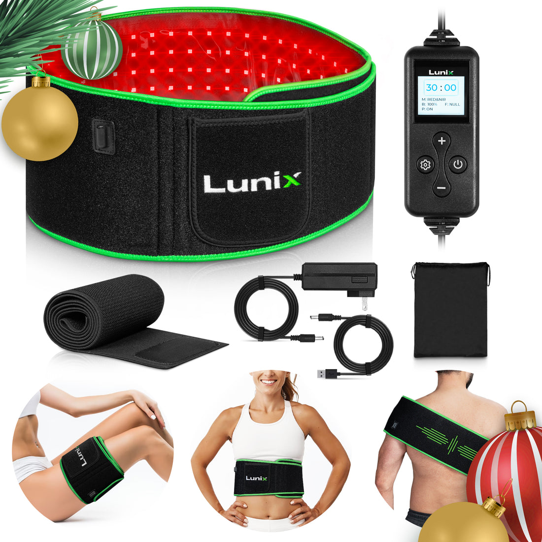 LX16 RED LIGHT THERAPY BELT GREEN