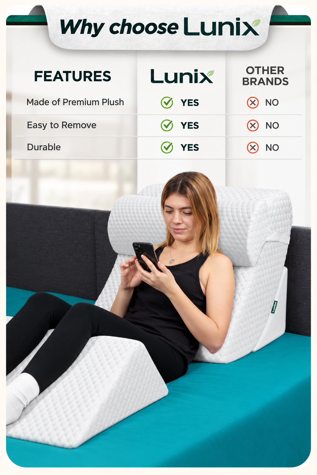 Cover Set Only for LX5, Air White, Pillows and Foam not Included
