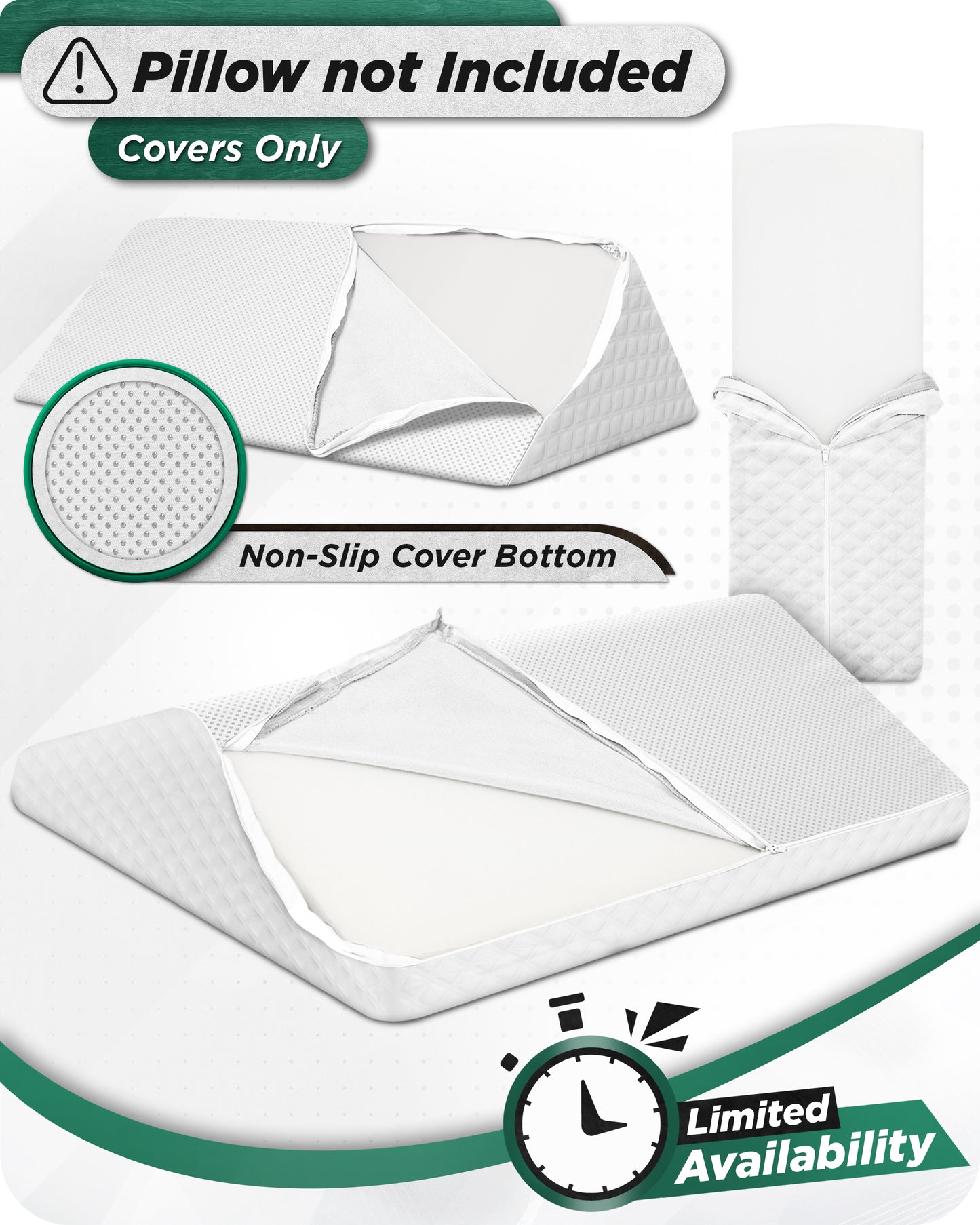 Cover Set Only for LX6, Air White, Pillow Foam not Included
