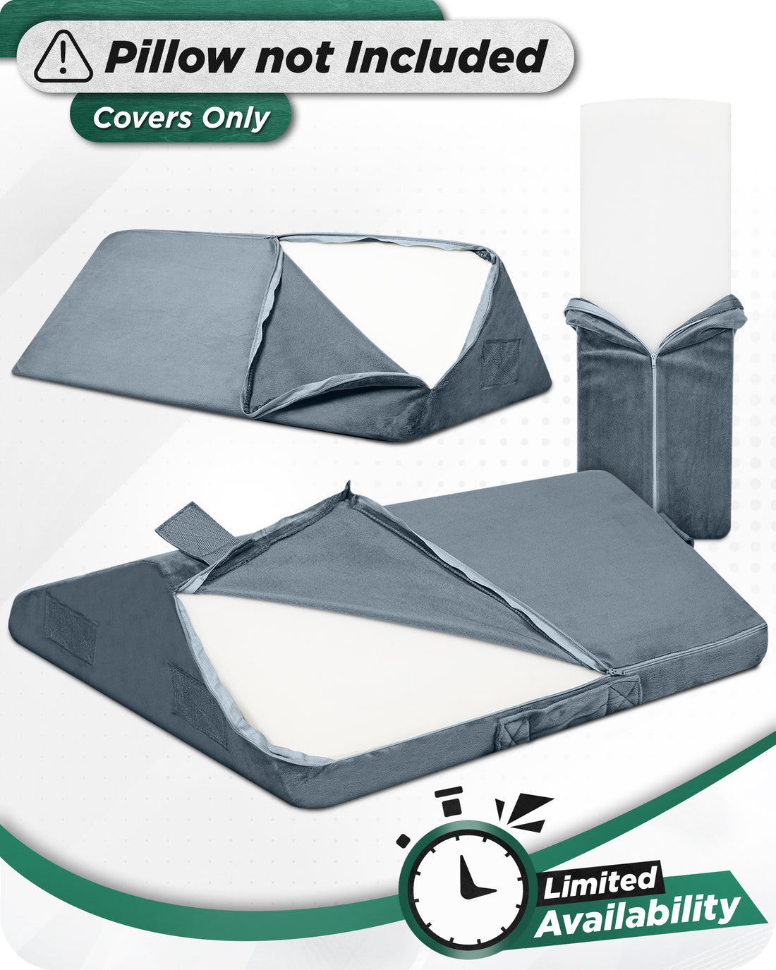 Cover Set Only for LX6, Navy Plush, Pillows and Foam not Included