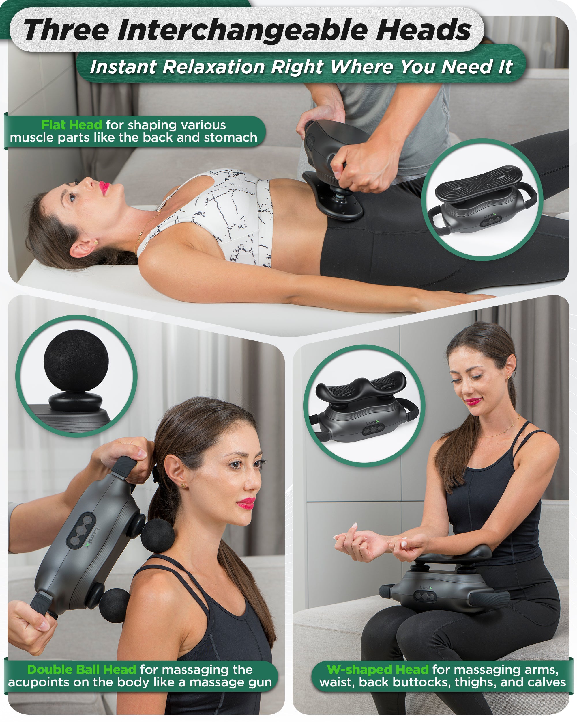 LX26 DEEP TISSUE 2-HEAD MASSAGER