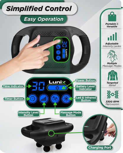 LX25 4-Head Professional Massage Deep Tissue Massager