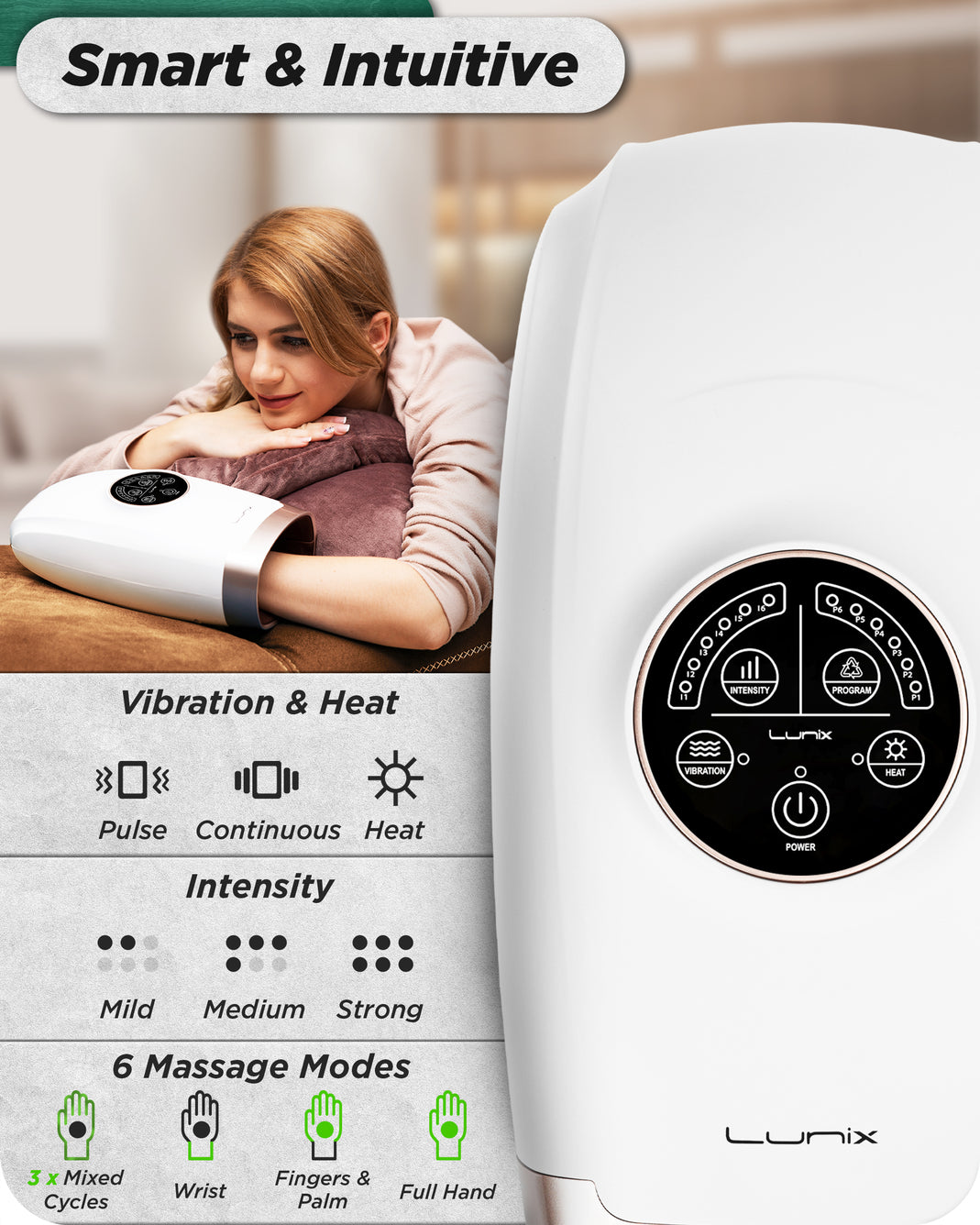 cotsoco Electric Hand Massager for Palm Massage, Cordless Massager with 3  Levels Compression & Heat,…See more cotsoco Electric Hand Massager for Palm