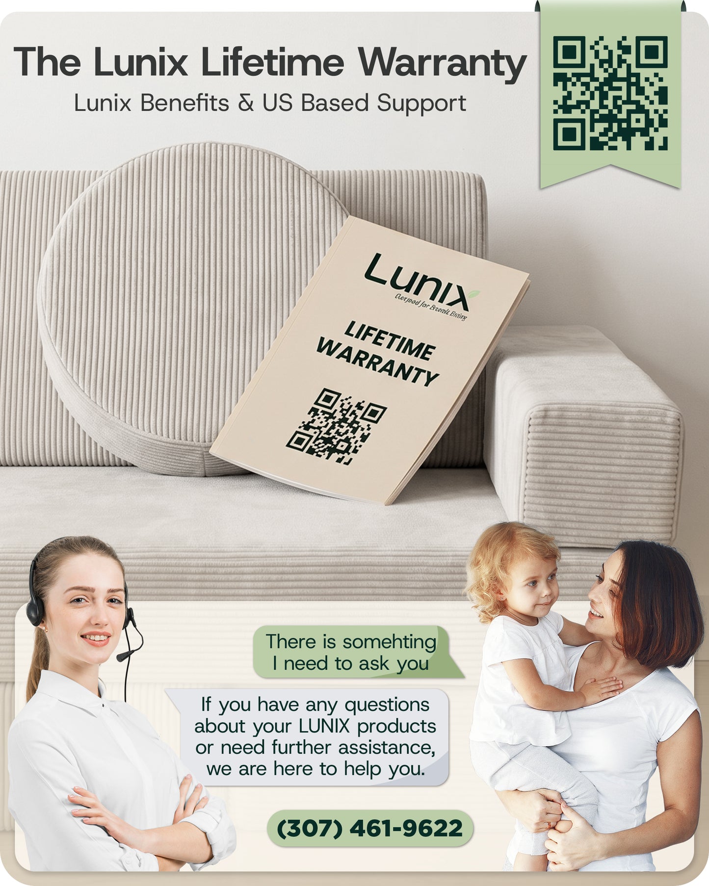 Lunix 14pcs Modular Play Couch, Sand Beige