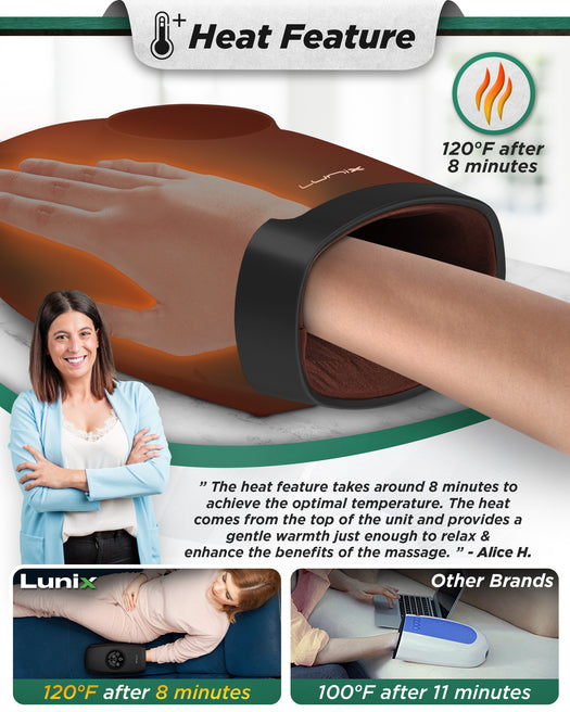 Lunix LX3 Cordless Hand Massager Black