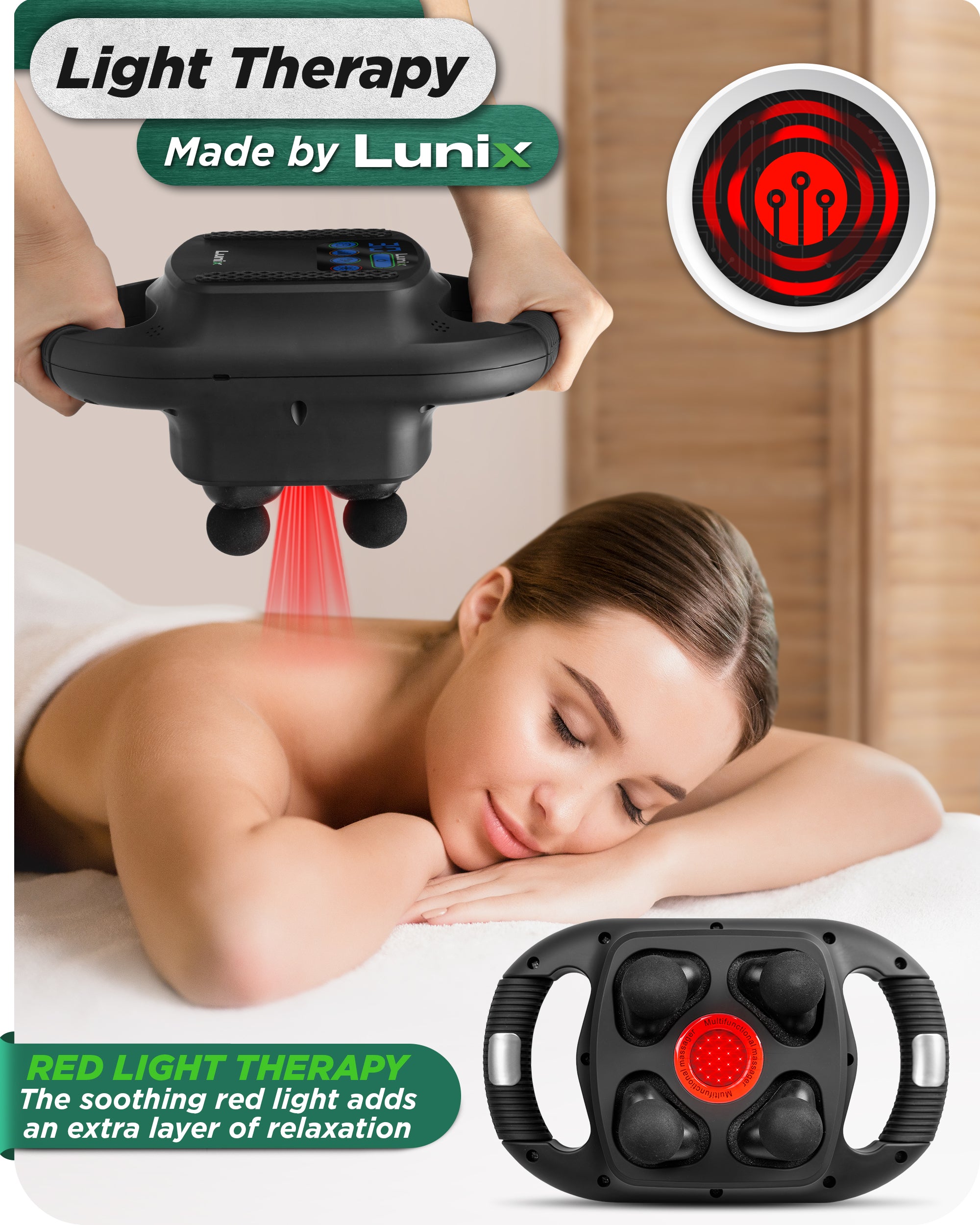 LX25 4-Head Professional Massage Deep Tissue Massager