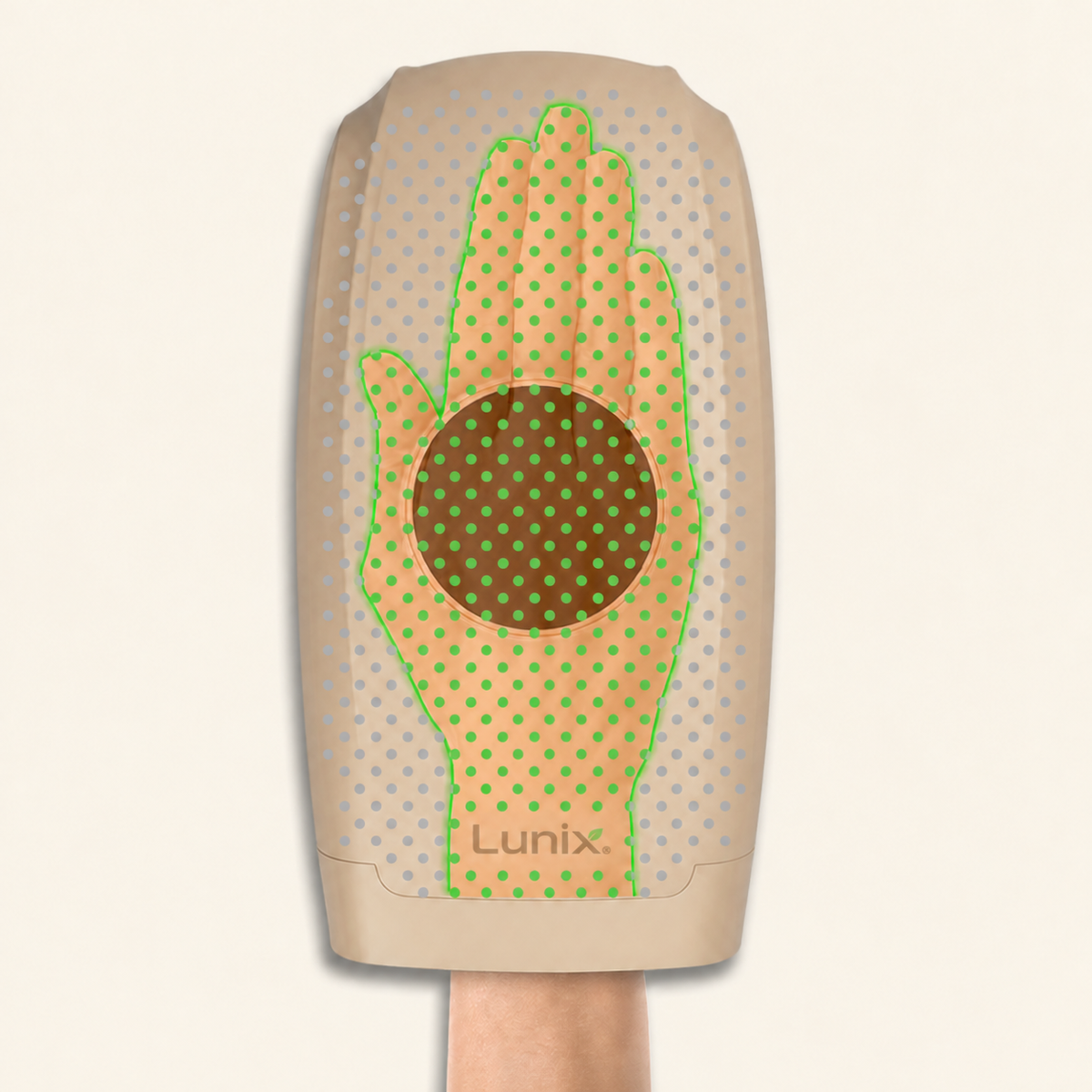 Lunix LX7 LCD touchscreen heated air compression hand massager