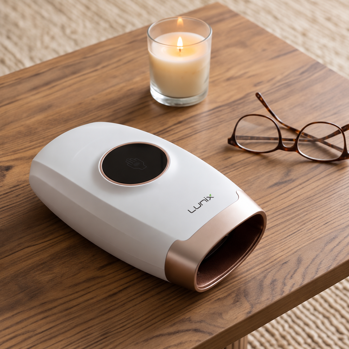 Lunix LX7 LCD touchscreen heated air compression hand massager