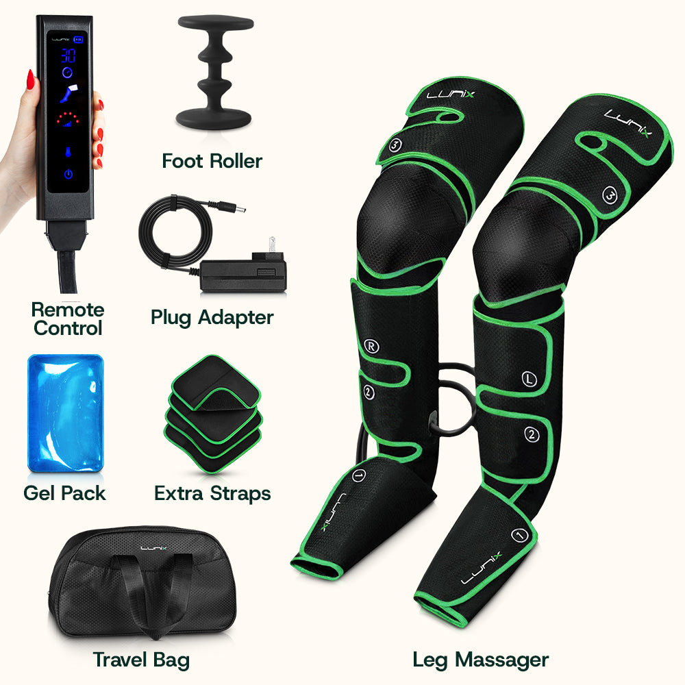 LX10 Full Leg Compression Massager, Forest Green – Lunix