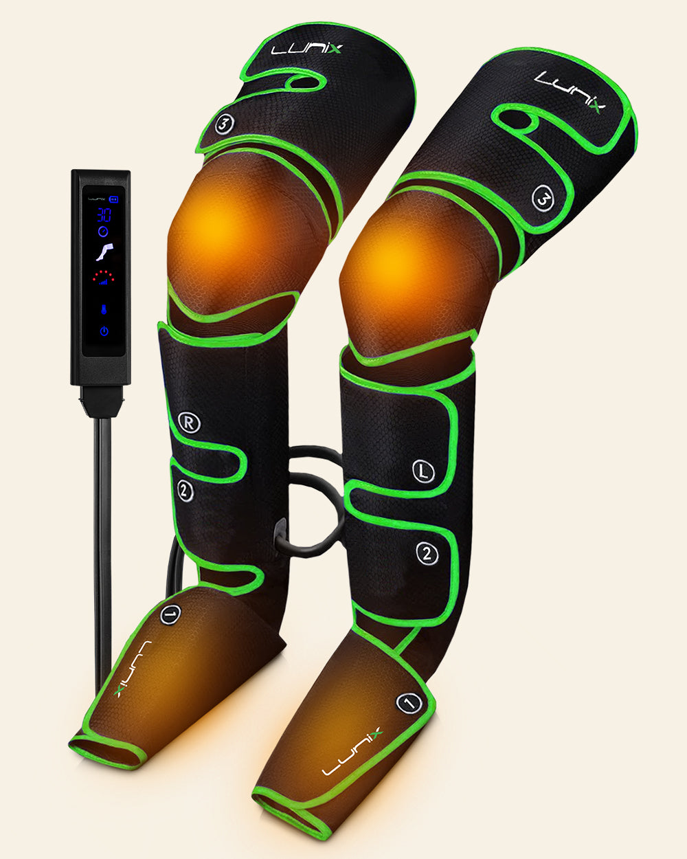LX10 Full Leg Compression Massager, Forest Green – Lunix