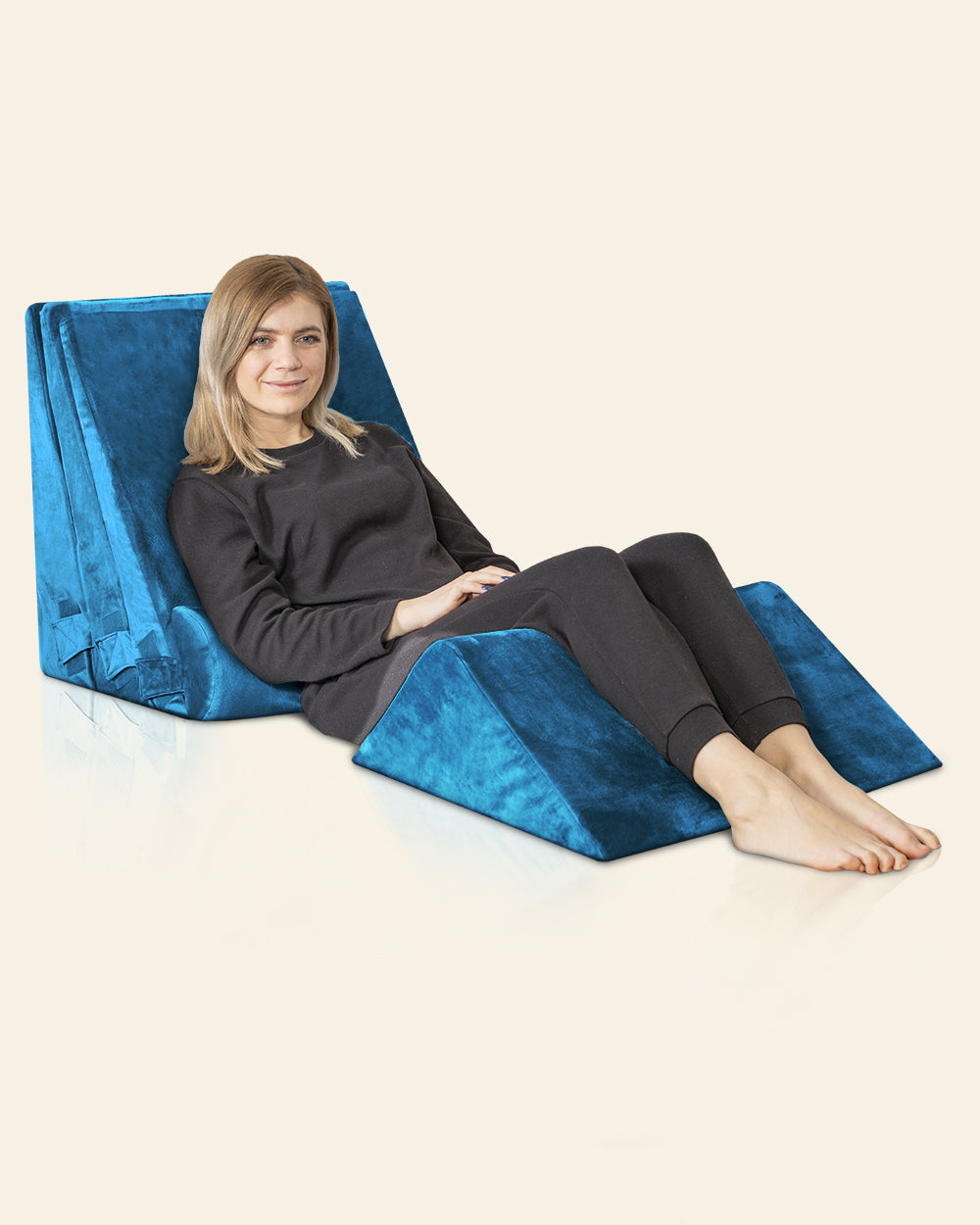 LX11 5-Piece Support for Abdominal Recovery & Lower Back Rest, Wedge P ...