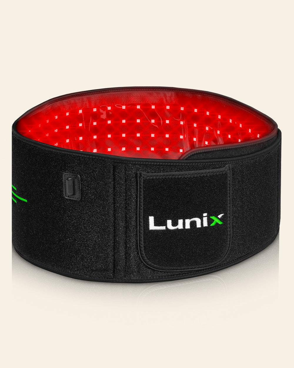LX16 Red Light Therapy Belt, Charcoal Black