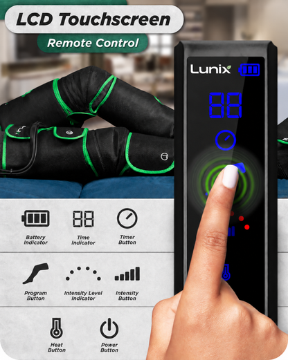 Lunix LX10 heated wearable with glowing orange heat accents