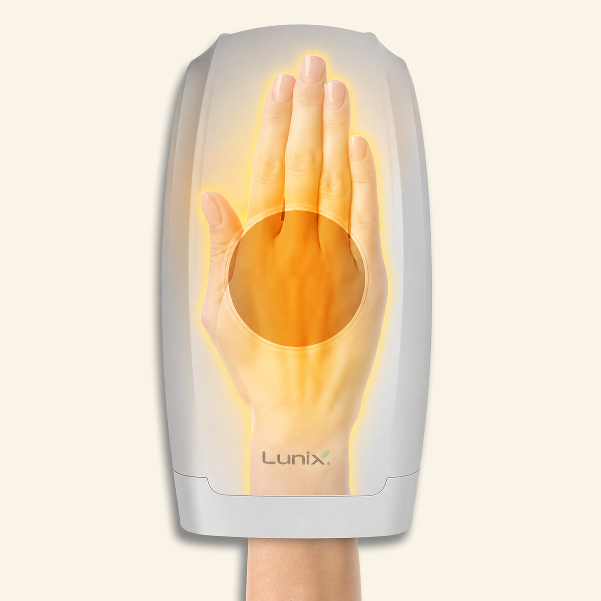 Lunix LX7 LCD touchscreen heated air compression hand massager