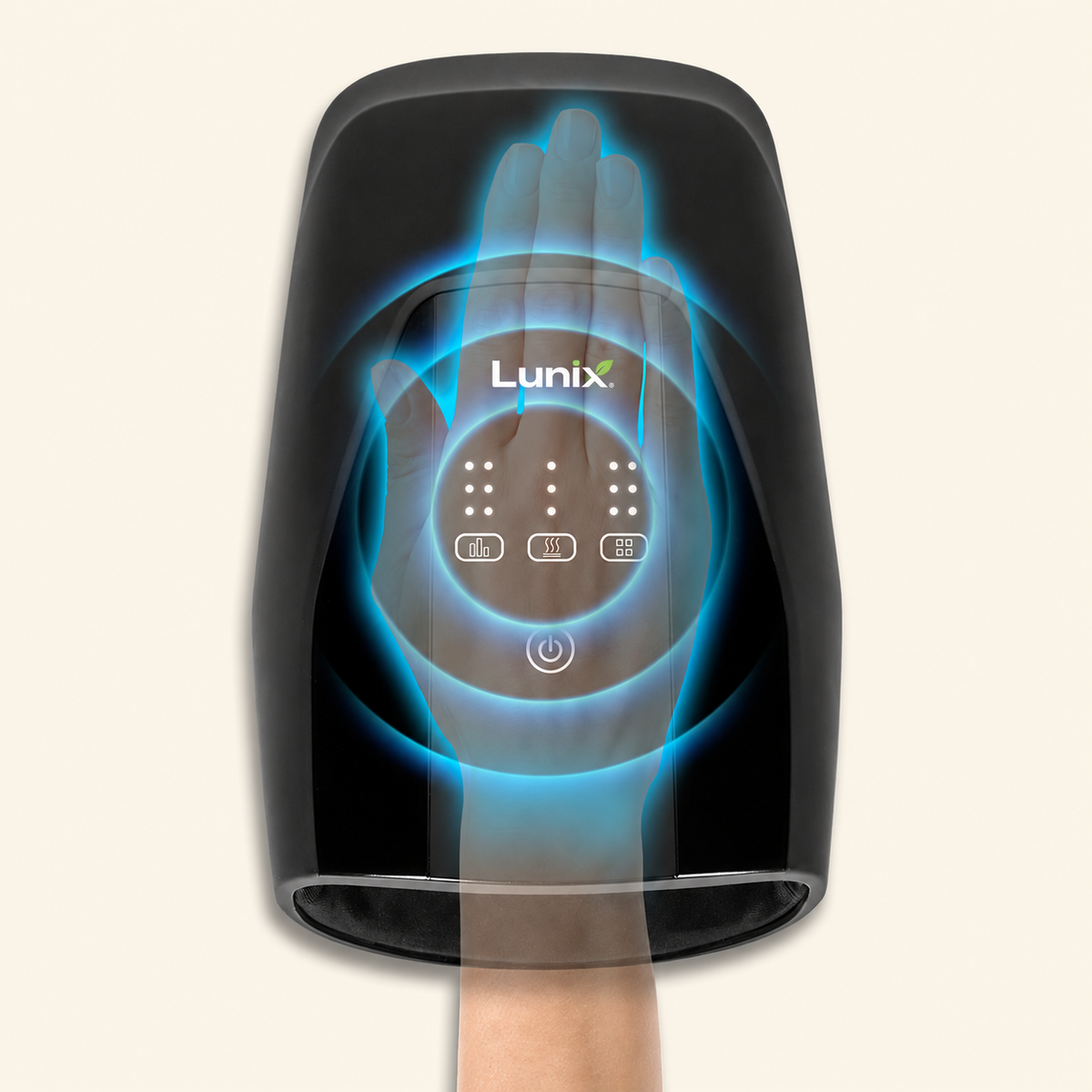 Lunix LX29 HAND MASSAGER WITH HEAT AND AIR COMPRESSION