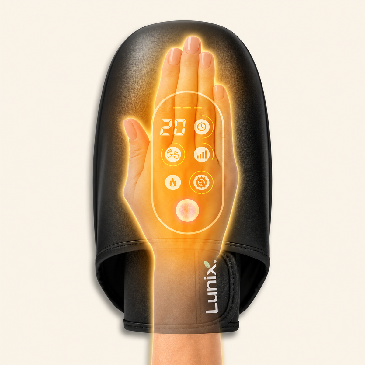 Lunix LX30 ROLLING HAND MASSAGER WITH KNEADING, COMPRESIION AND HEAT
