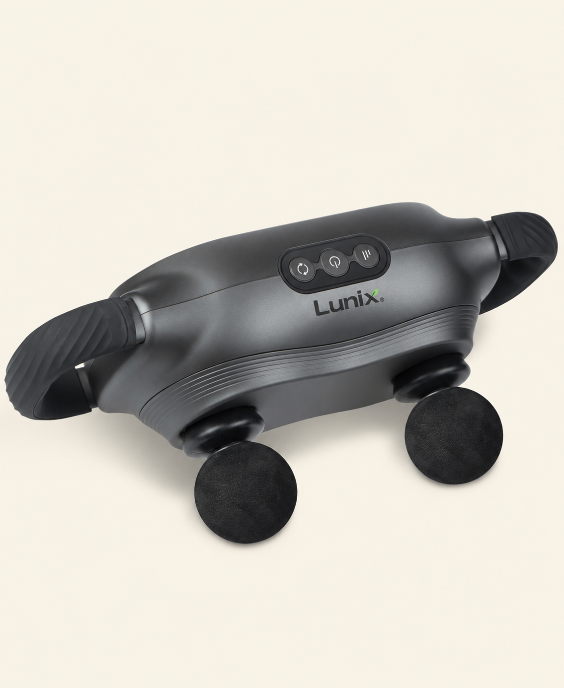 Lunix LX26 2-Head Deep Tissue Percussion Massager, Charcoal Black
