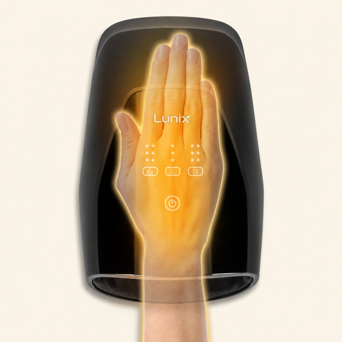 Lunix LX29 HAND MASSAGER WITH HEAT AND AIR COMPRESSION