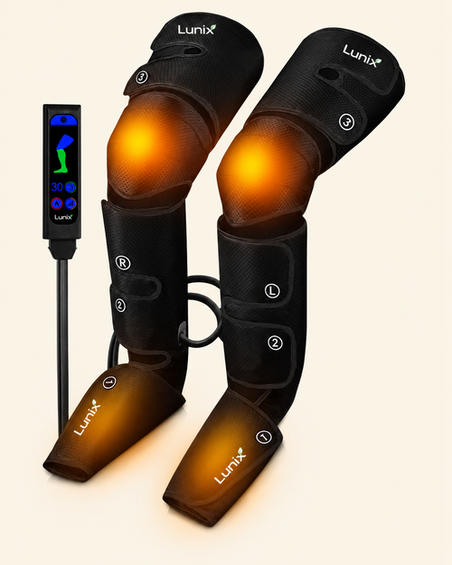 Lunix LX10 full leg compress massager with hot and cold pack