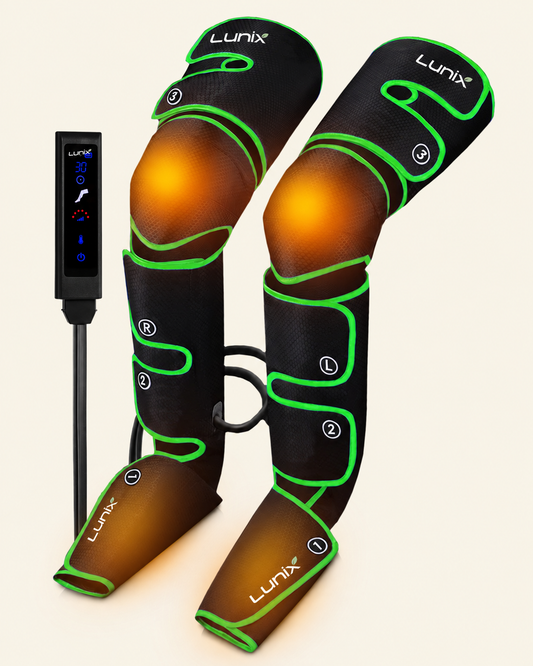 Lunix LX10 heated wearable with glowing orange heat accents