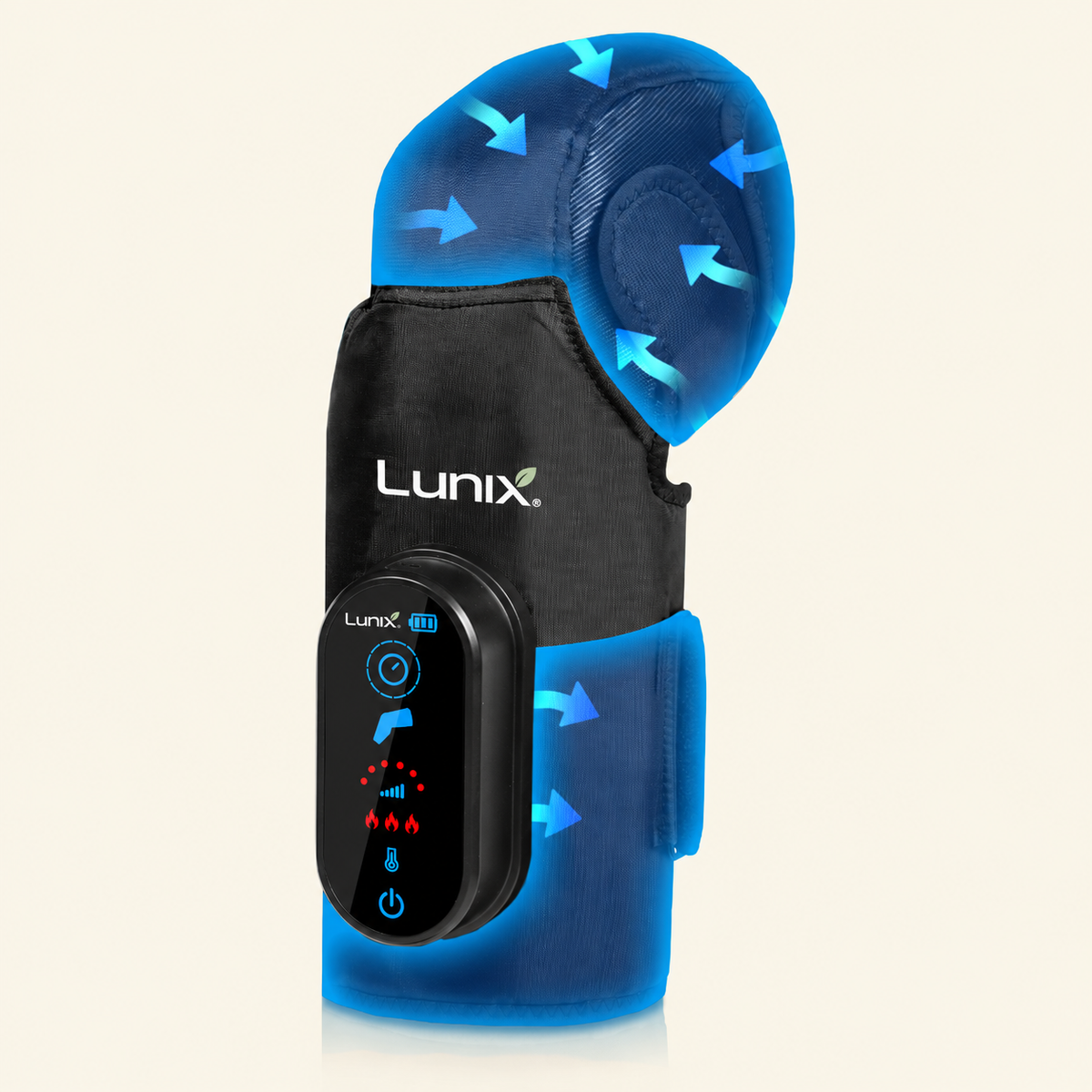 Lunix LX4 cordless knee compression massager with heat
